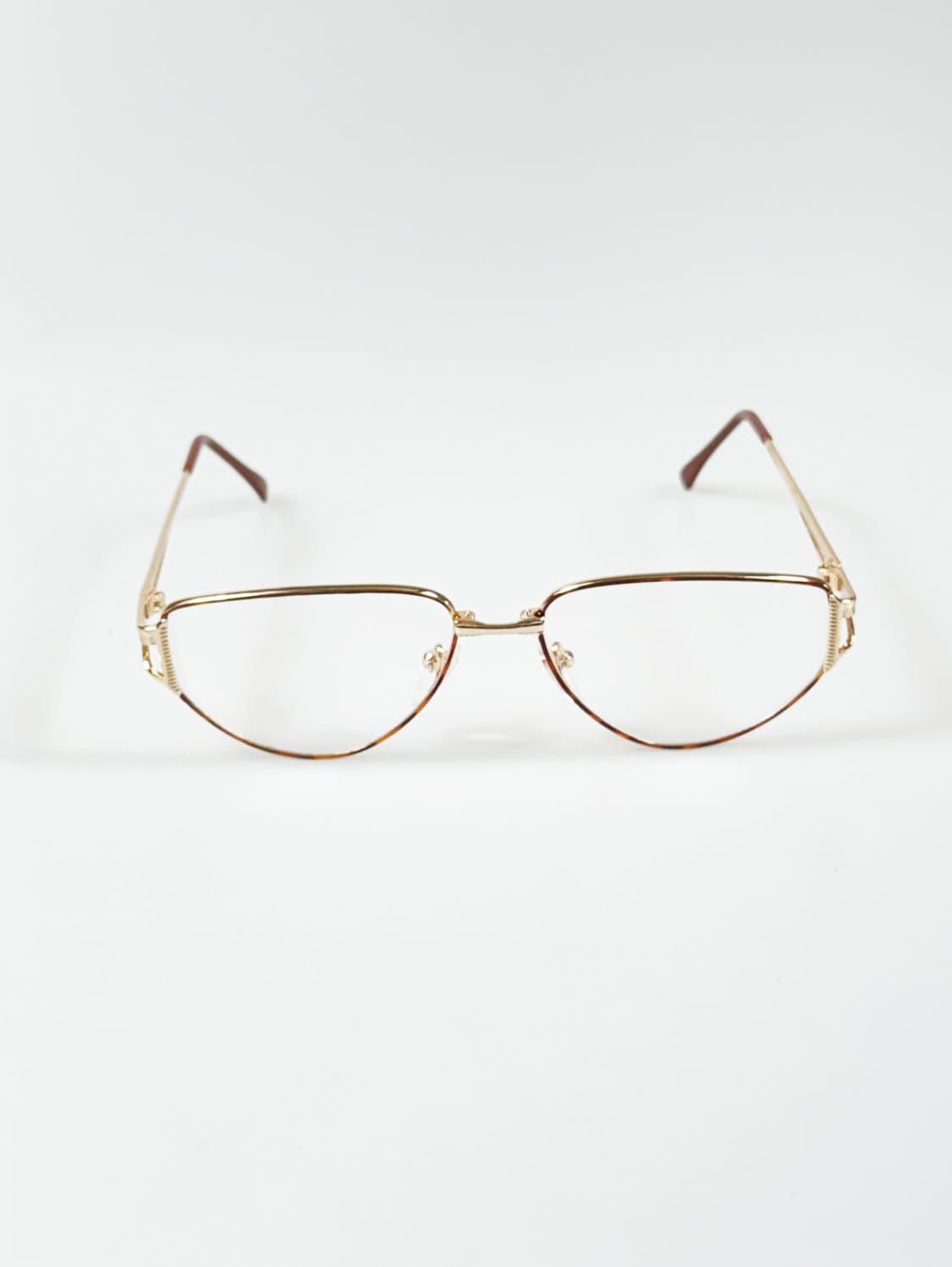 90s 유로피안 골드 레오파드 에비에이터 프레임 빈티지 안경 상품이미지2