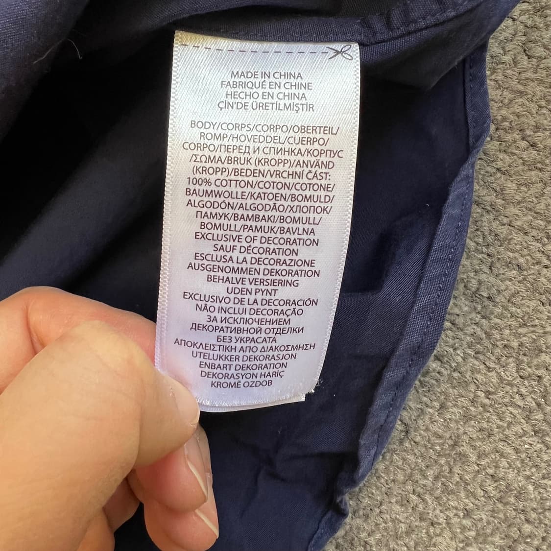 랄프로렌 클래식핏 네이비 셔츠 상품이미지6