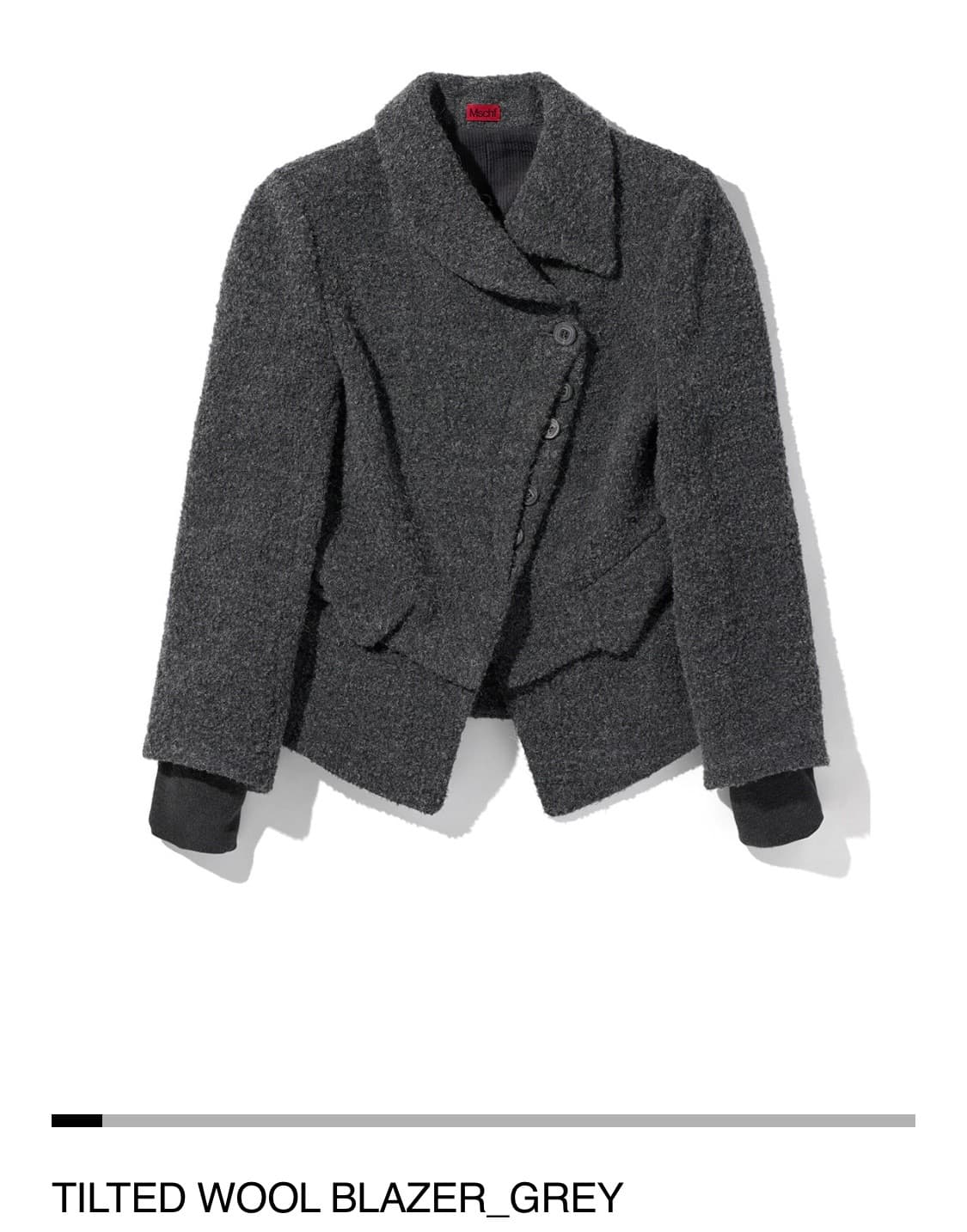 미스치프 Tilted wool blazer grey 상품이미지1
