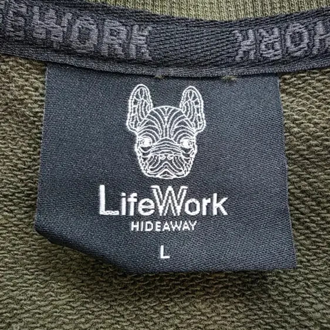 라이프워크 카키색 맨투맨 100 상품이미지7