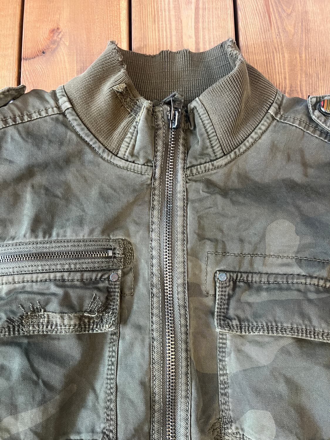 카키 카고 자켓  상품이미지7