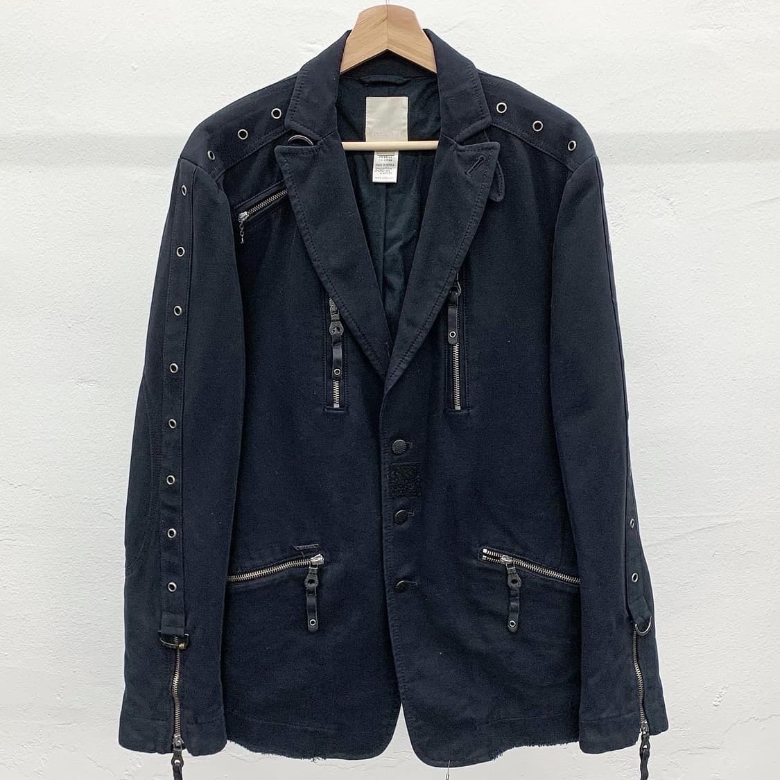 디젤 블랙 멀티포켓 락시크 싱글 블레이져  상품이미지1