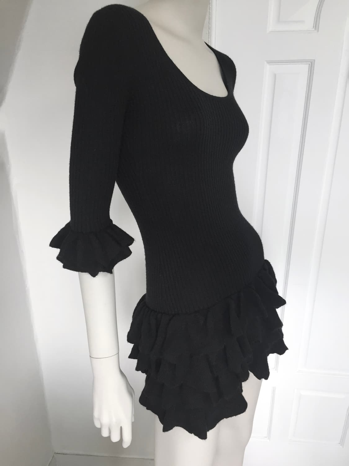 Japanese Ruffled Knit Dress 상품이미지4