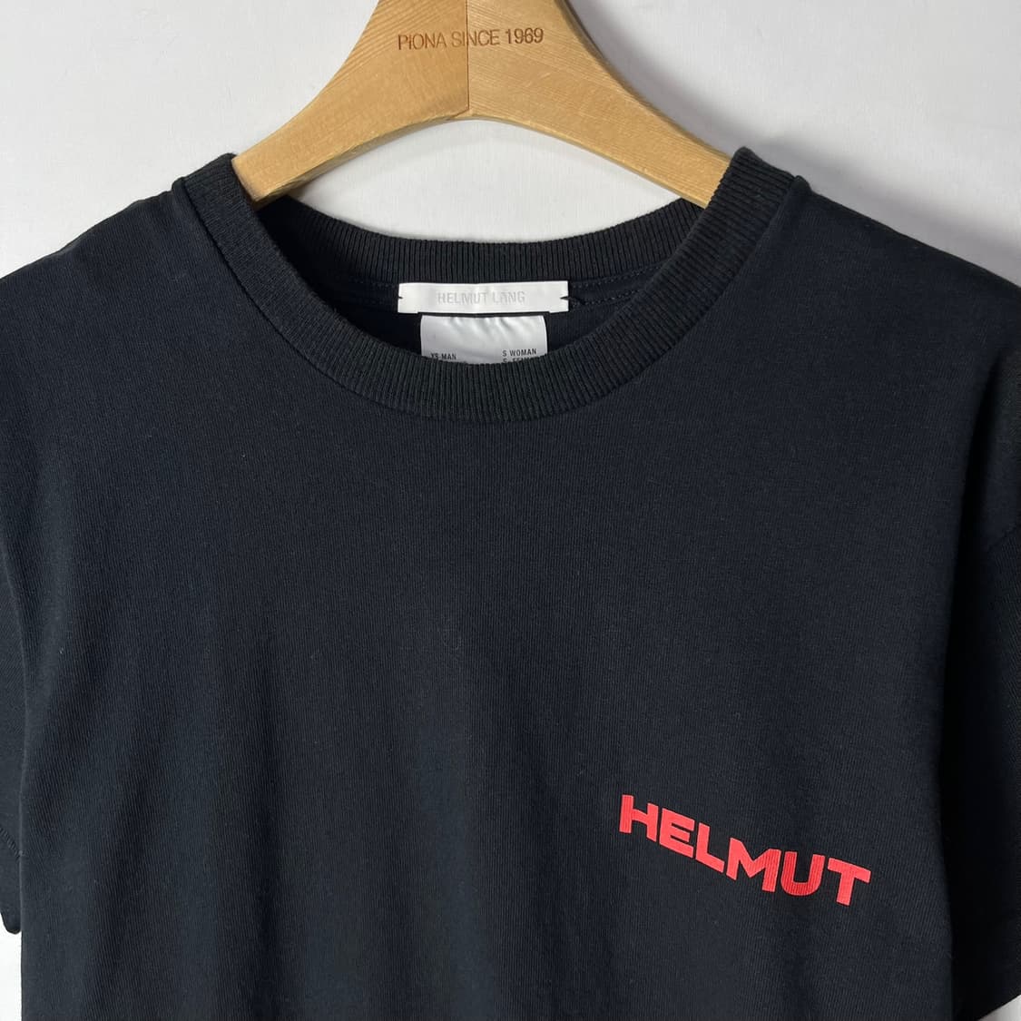 [HELMUT LANG] 헬무트랭 레터링 로고 반팔티셔츠 상품이미지3
