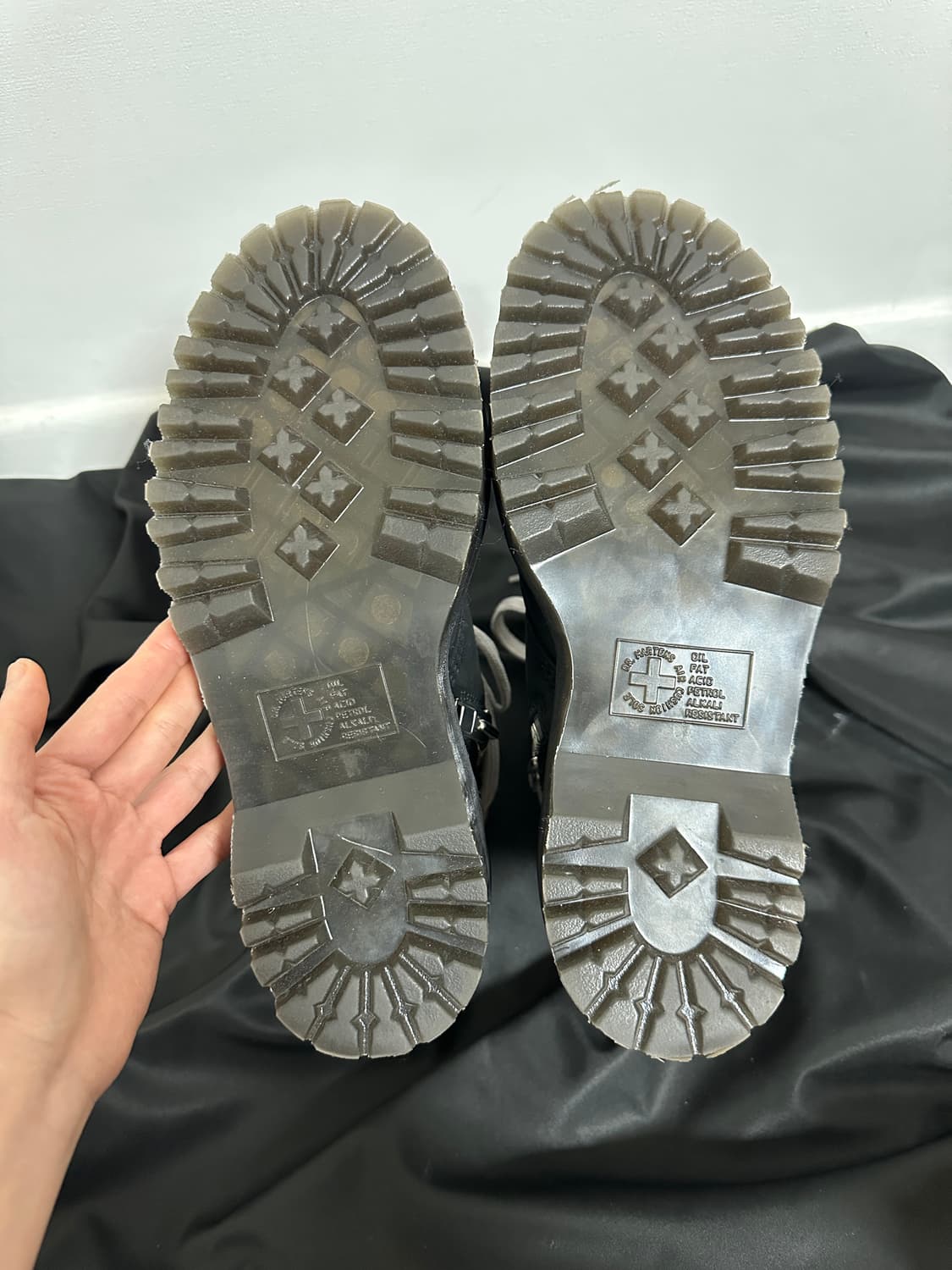 닥터마틴 릭오웬스 쿼드 솔 스틸 토 부츠 블랙 [240] 상품이미지6