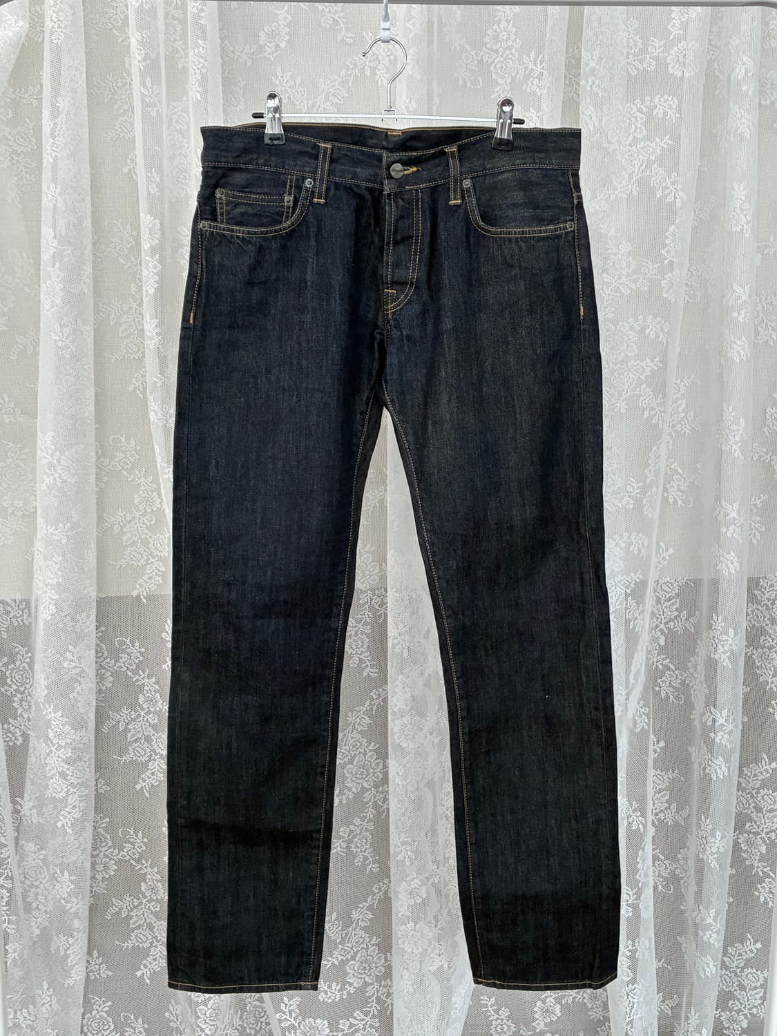 30) 칼하트 RACKET PANT 생지 데님 청바지 상품이미지1