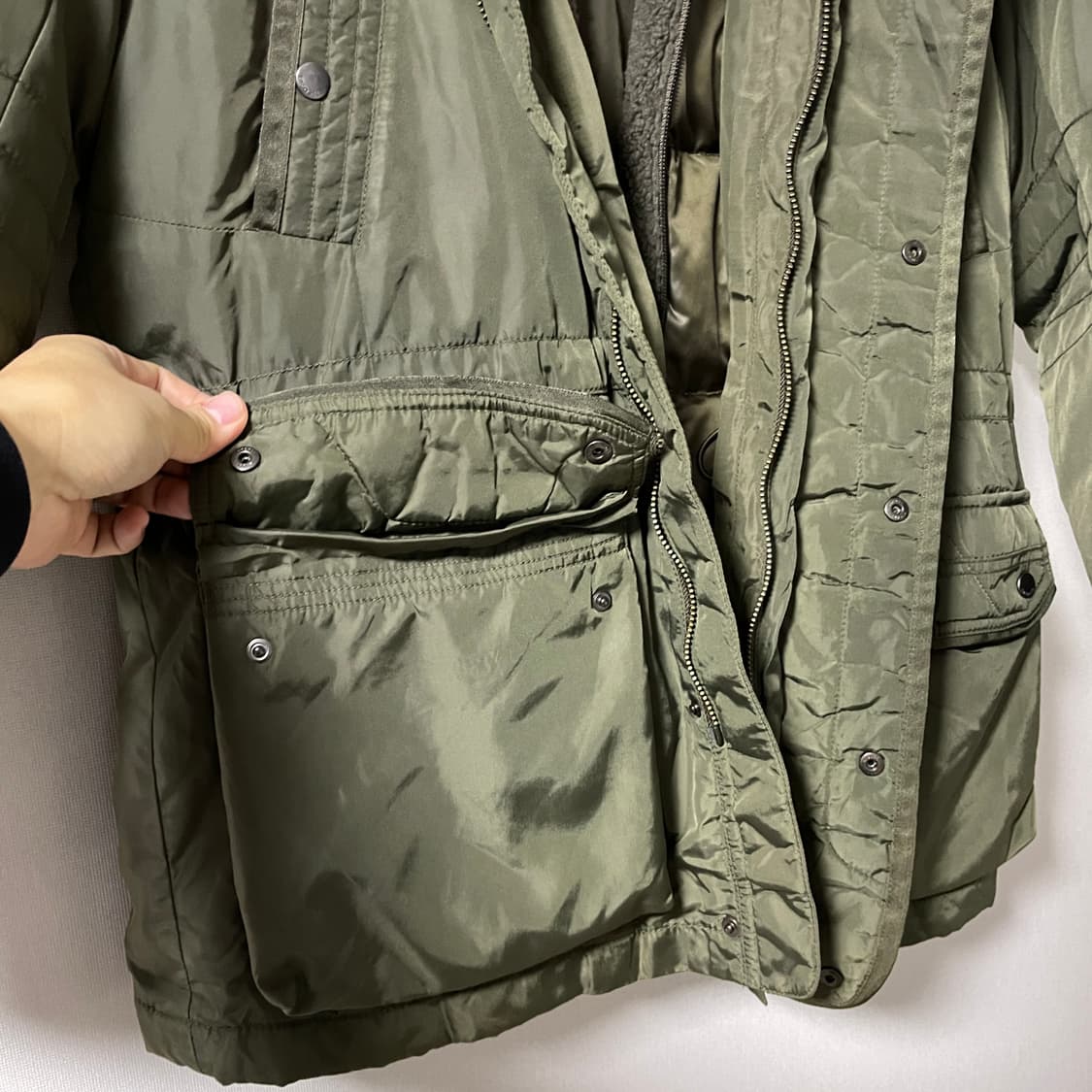 라코스테 남성 2in-1 야상패딩점퍼 105 상품이미지8