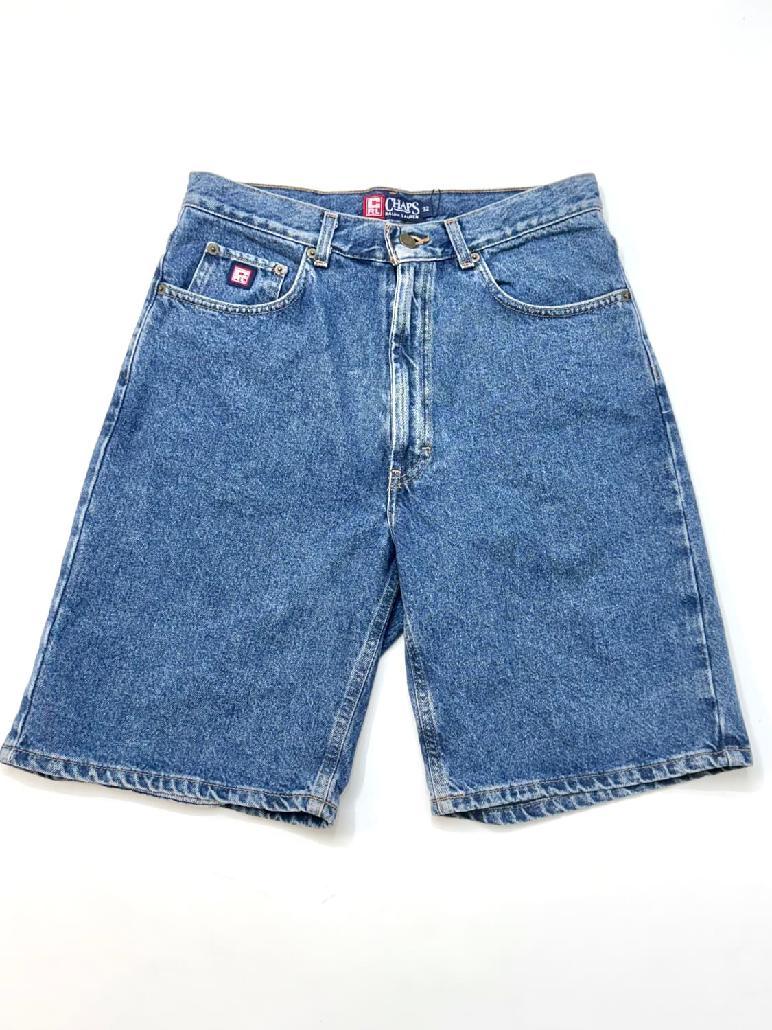 Chaps Ralph Lauren 90s 스톤 워시 데님 버뮤다 숏츠팬ㅊ 상품이미지1