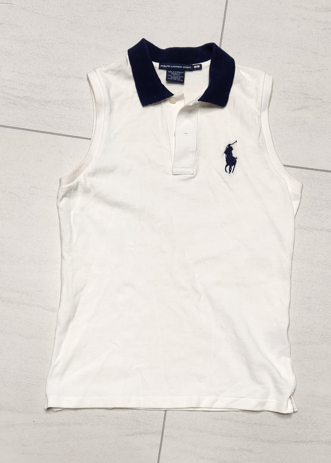 폴로 빅포니 화이트 pk 나시  상품이미지1