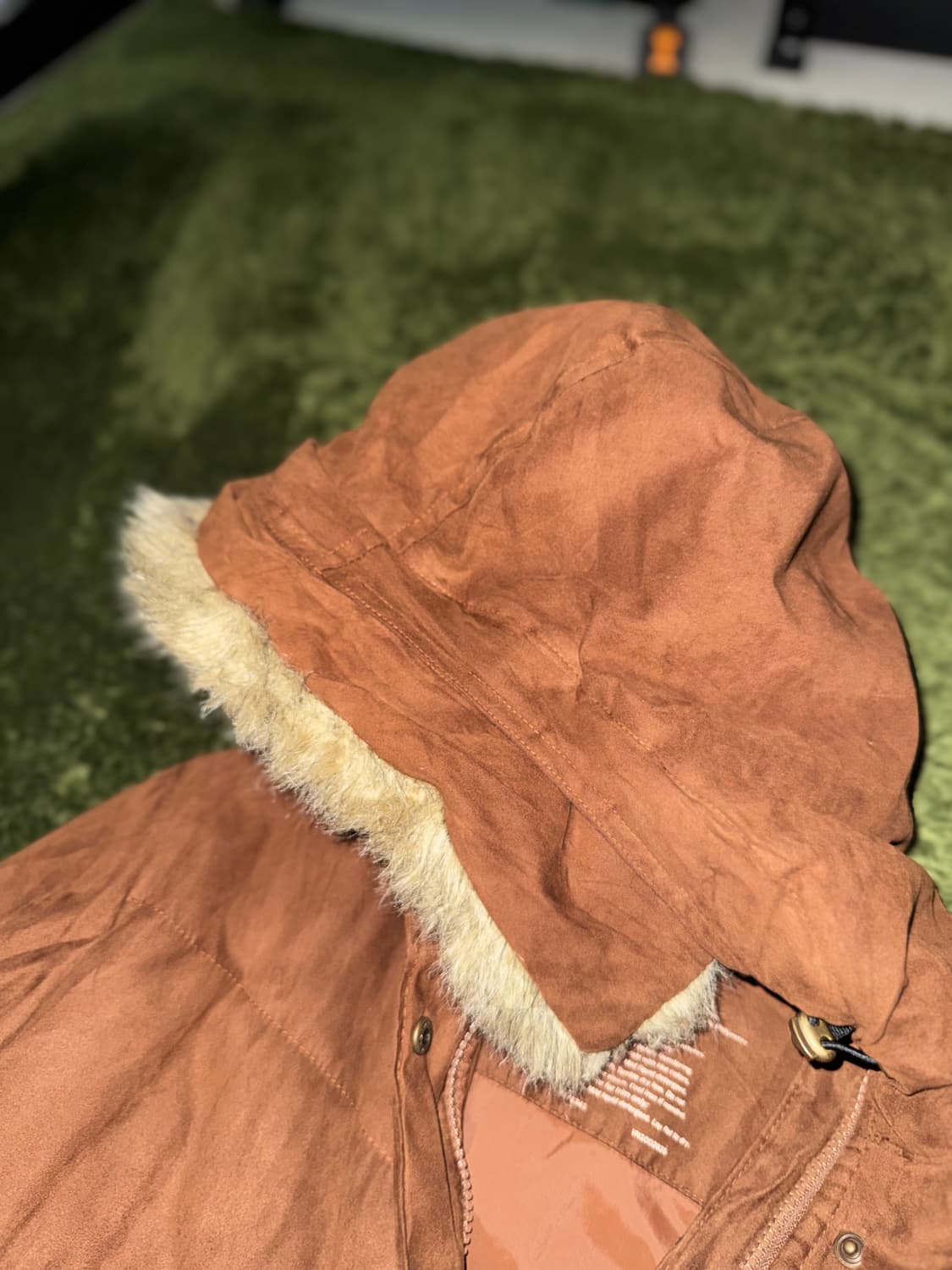 [L] L.L.Bean 엘엘빈 우먼즈 투웨이 퍼 패딩 코트 카멜 상품이미지4