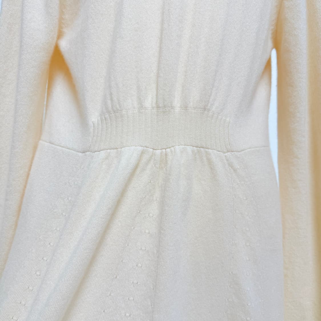 [캐시미어 100%] 아이보리 셔링 포인트 롱 가디건 상품이미지6