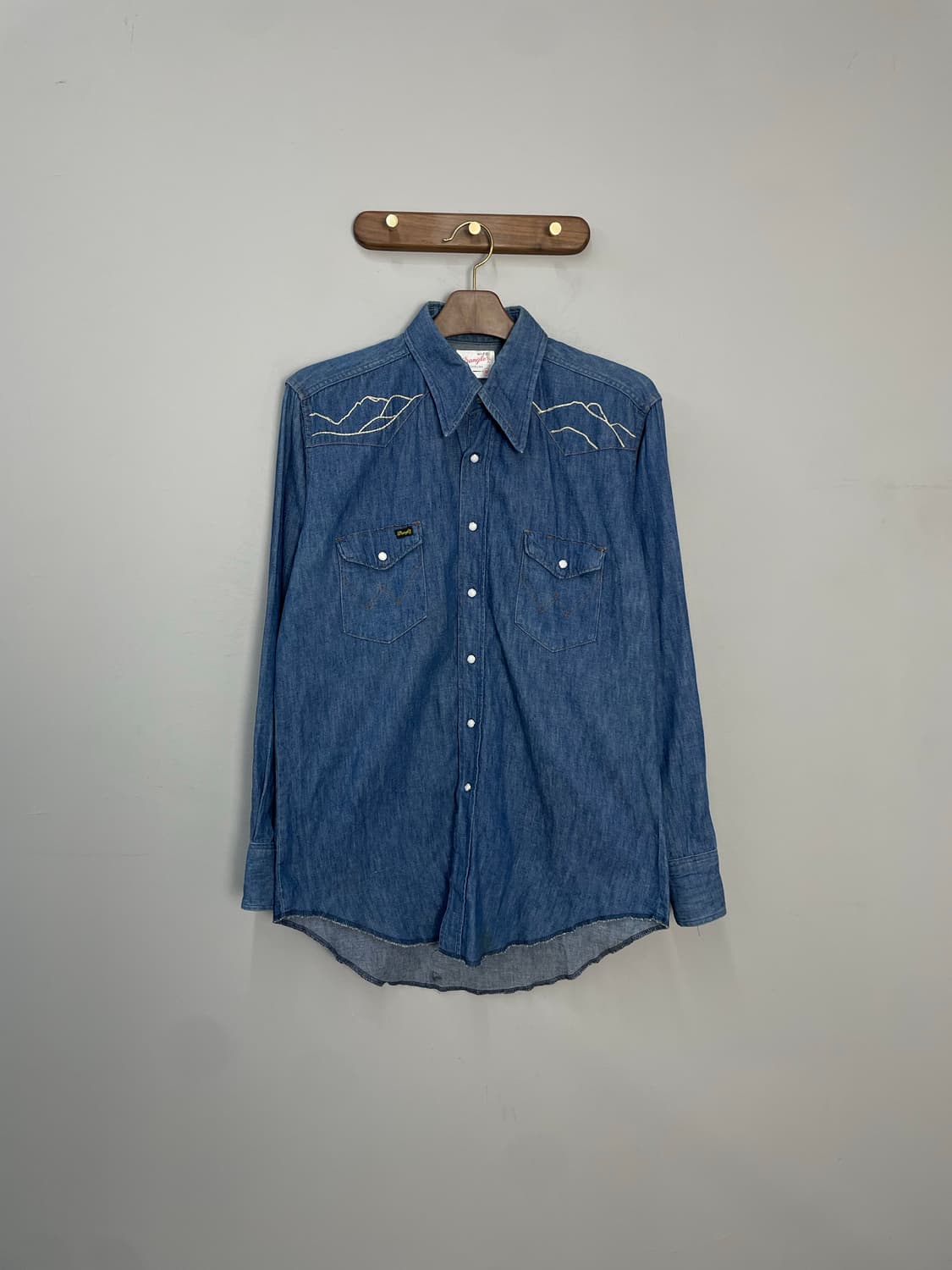 랭글러 자수패치 데님 웨스턴 셔츠 H2129 상품이미지2
