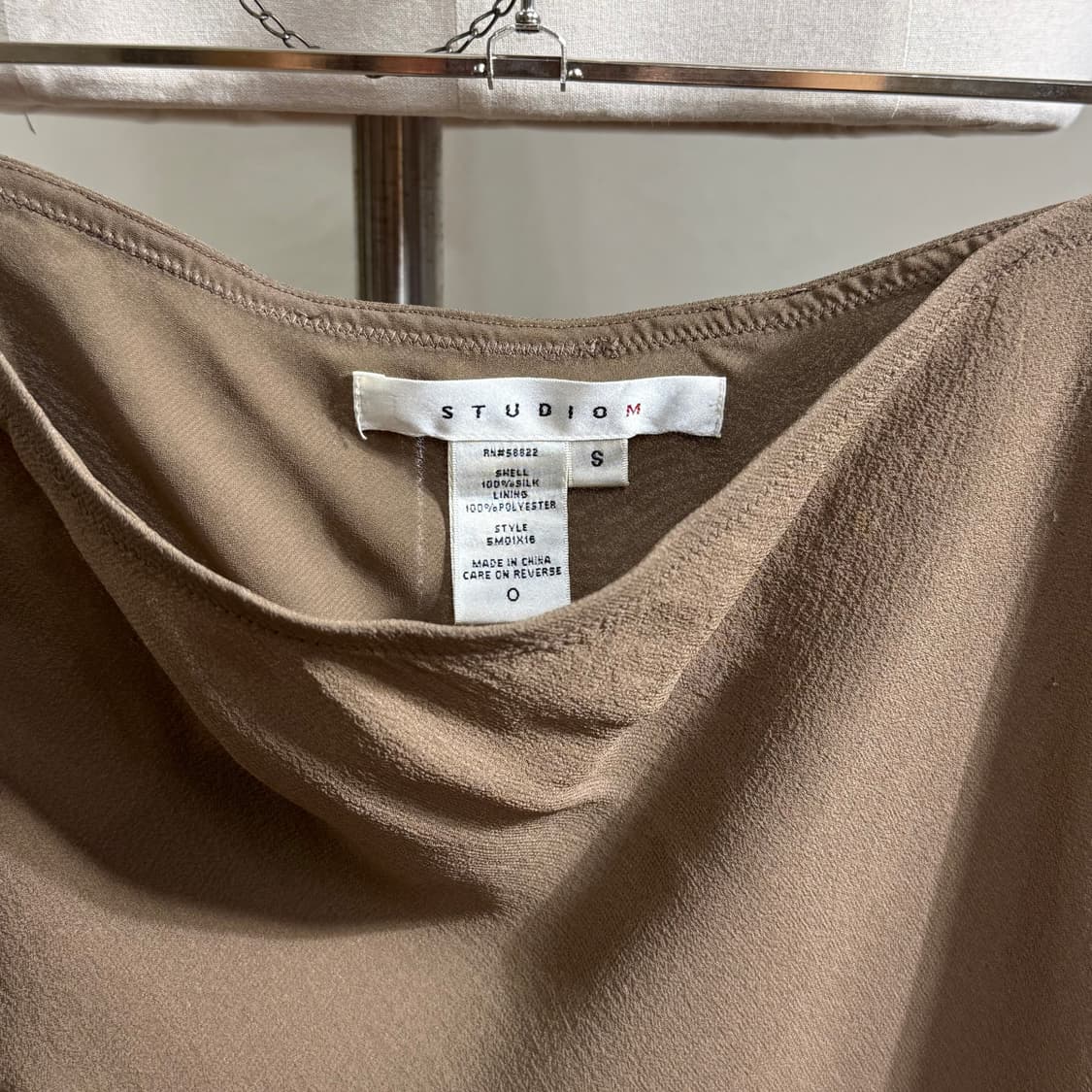 Studio M 실크 100% 러플 레이어드 스커트 상품이미지5