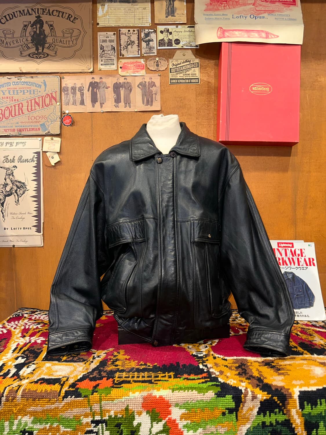 ( XL-2XL ) 가죽자켓 레더자켓 봄버자켓 항공점퍼 오버핏가죽 상품이미지3