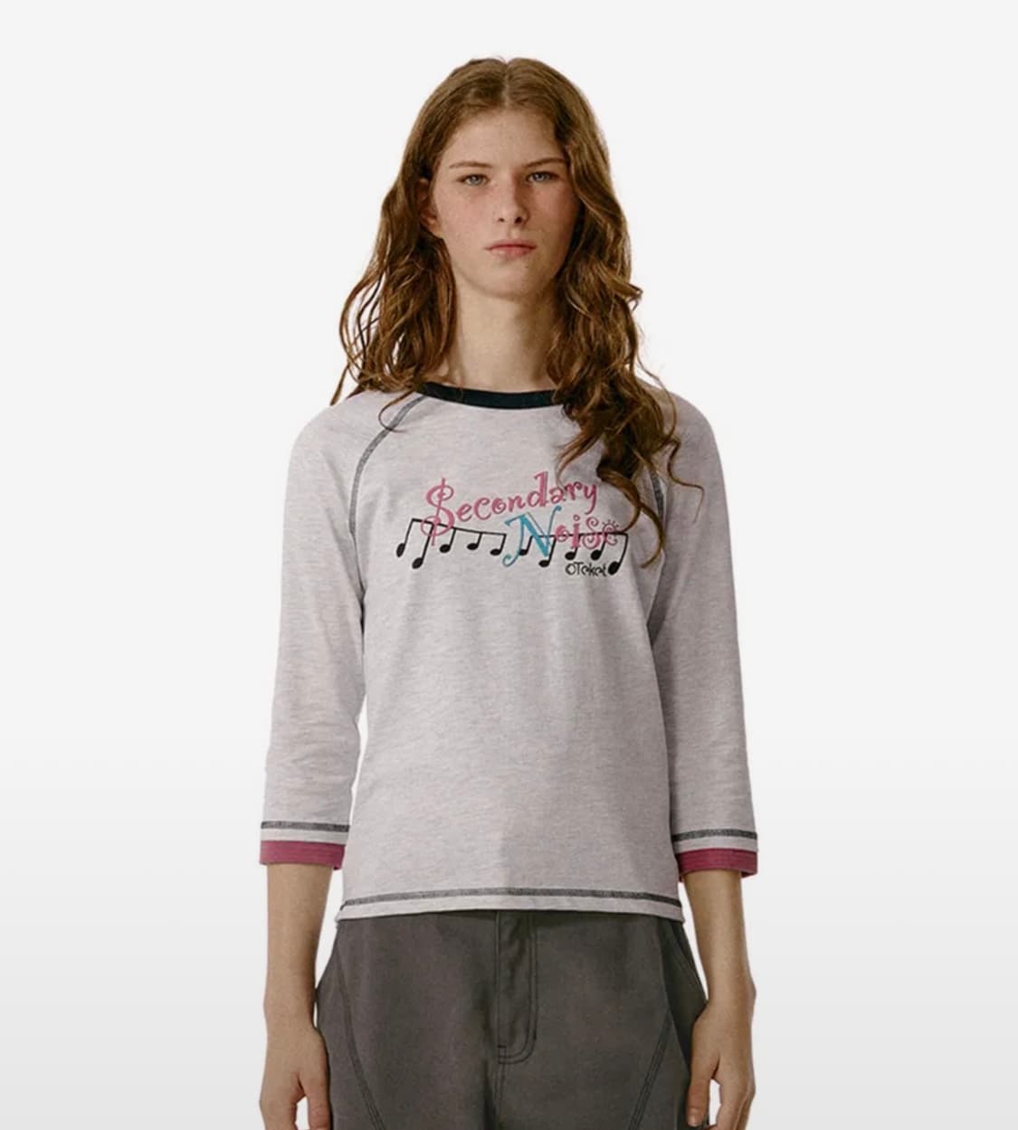 테켓 롱슬리브 Flow Note L/S Tee Melange Gray 상품이미지1