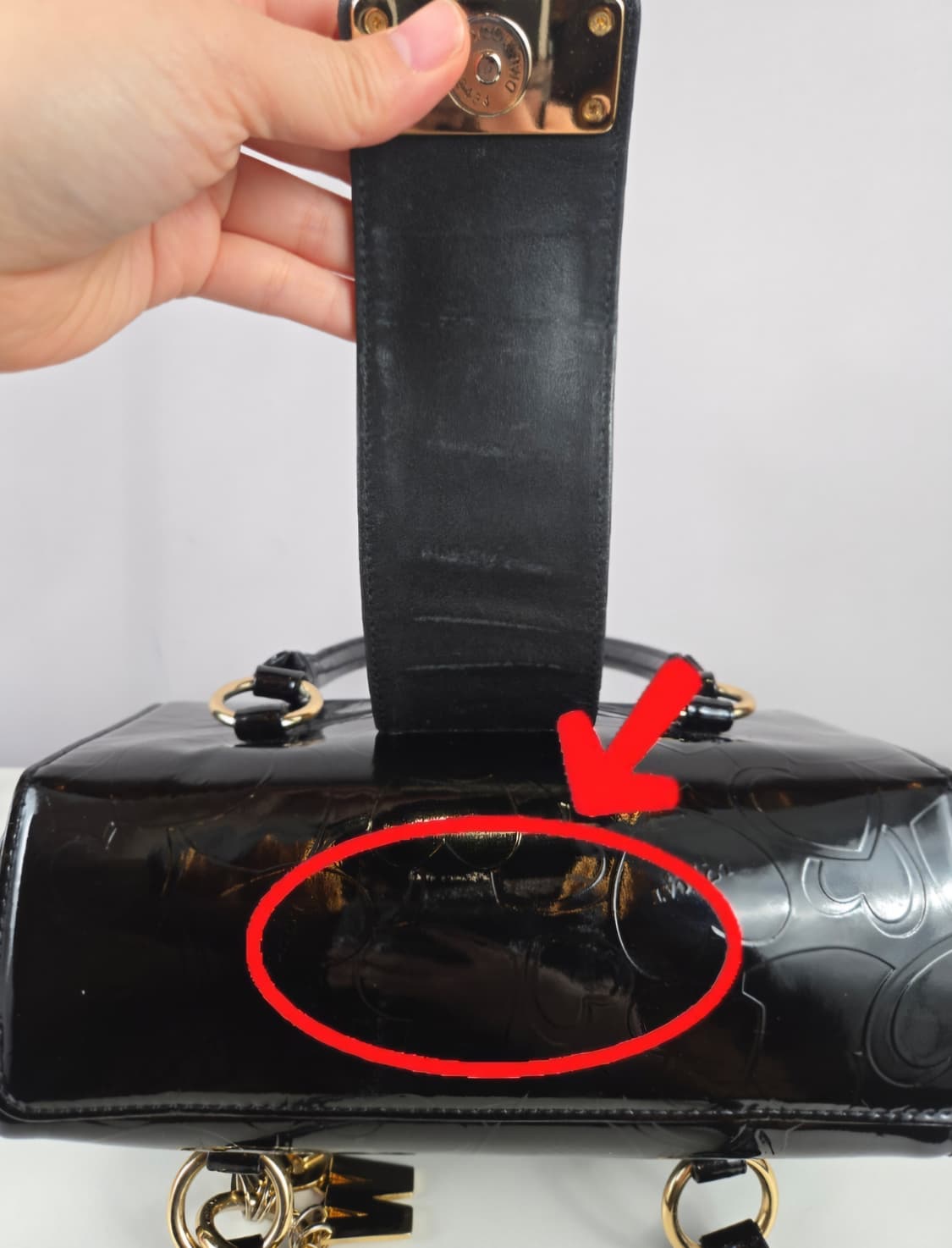 LOVCAT 러브캣 에나멜 페이던트 하트 미니 토트백 블랙 가방 상품이미지8