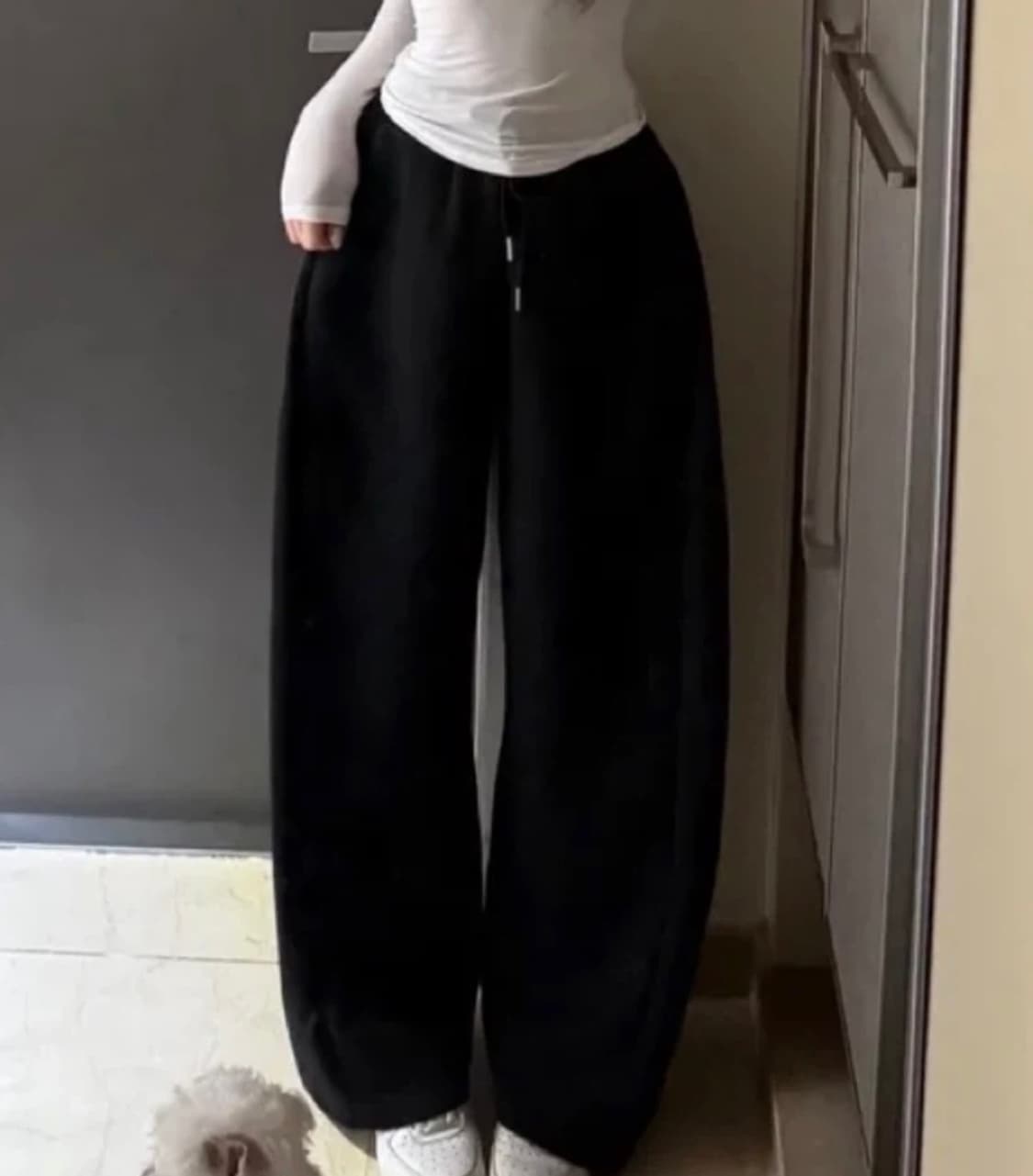 에이블리 와이드 고무줄 트레이닝 팬츠 상품이미지3