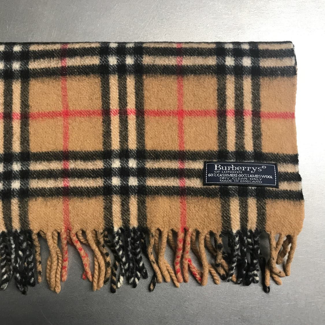 버버리 정품 캐시미어/램스울 머플러 베이지 상품이미지2