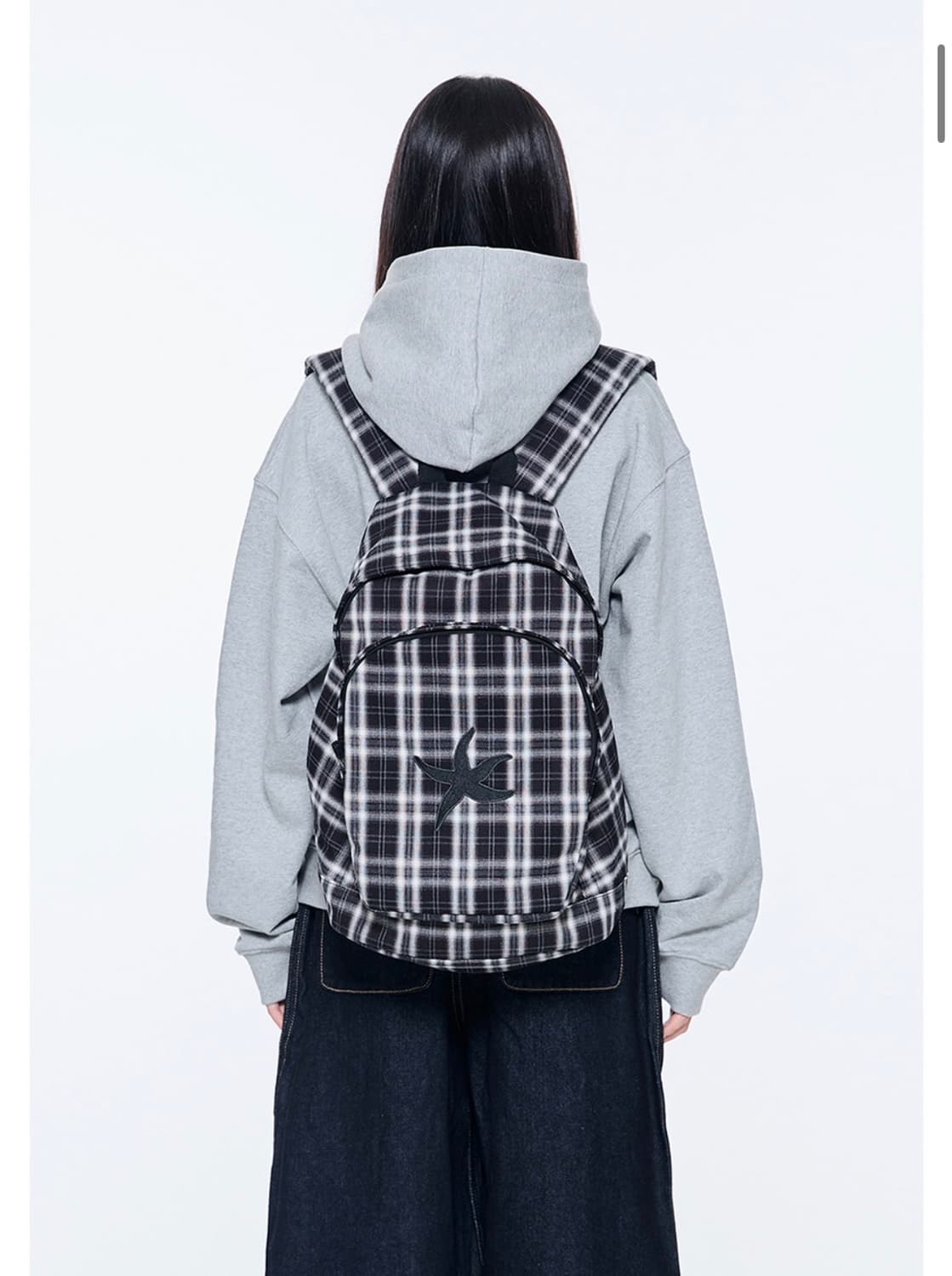 TCM starfish check backpack (black) 상품이미지2