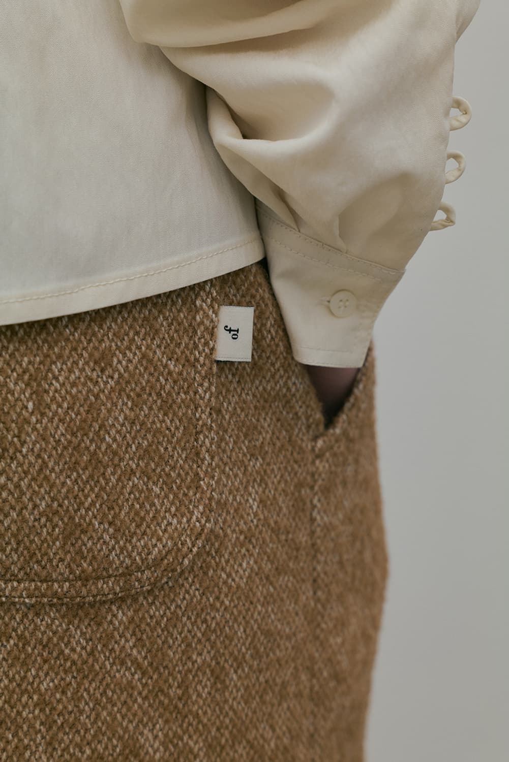 오버듀플레어 타이 블라우스 판매해요 상품이미지4