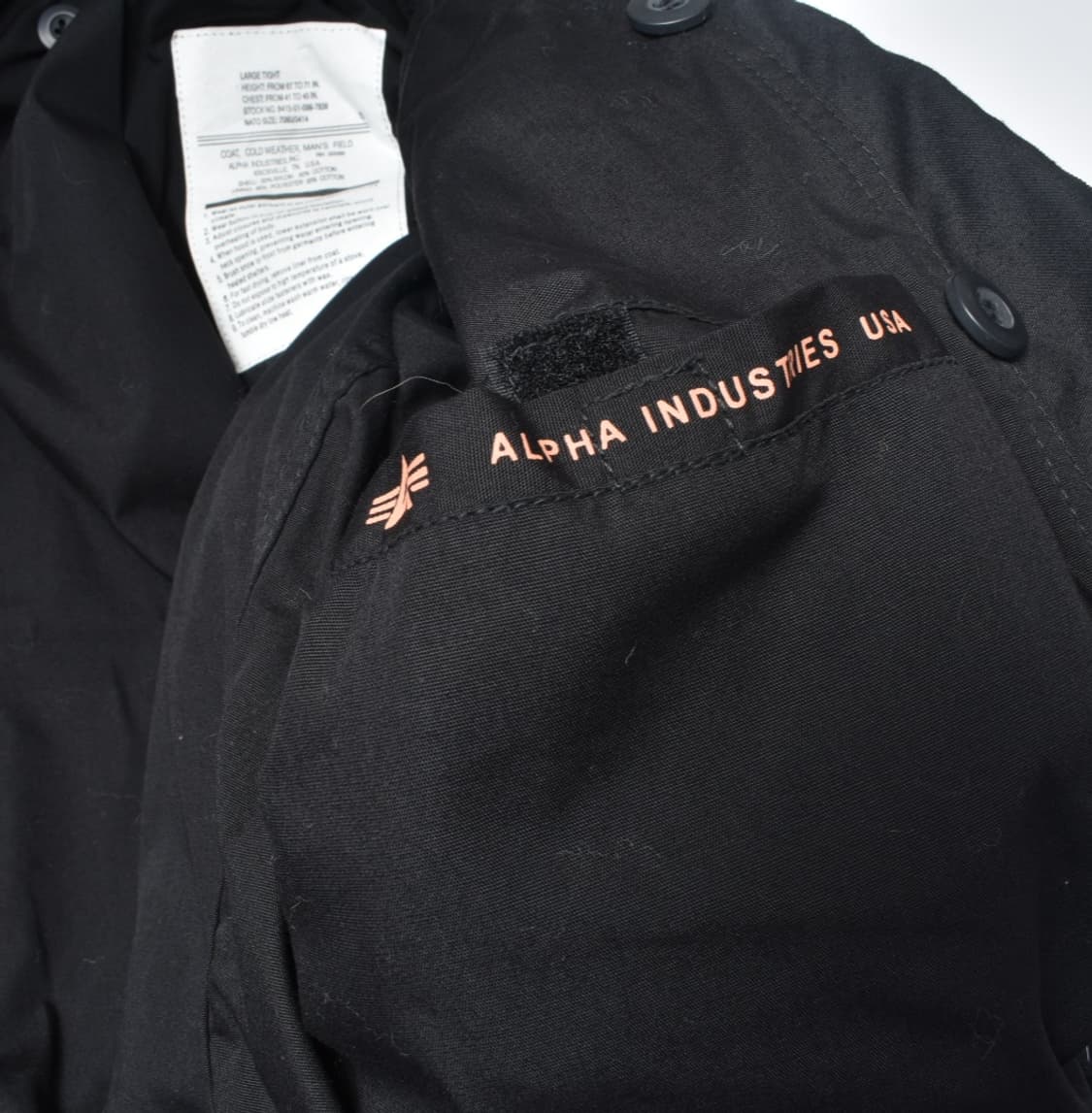 알파인더스트리 M65 야상 점퍼 필드 자켓 L/S  N0654 상품이미지9