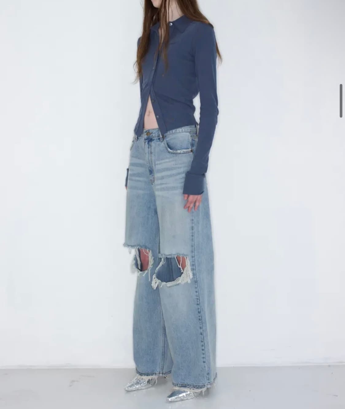 새상품) SEO DESTROYED DENIM PANTS 상품이미지2