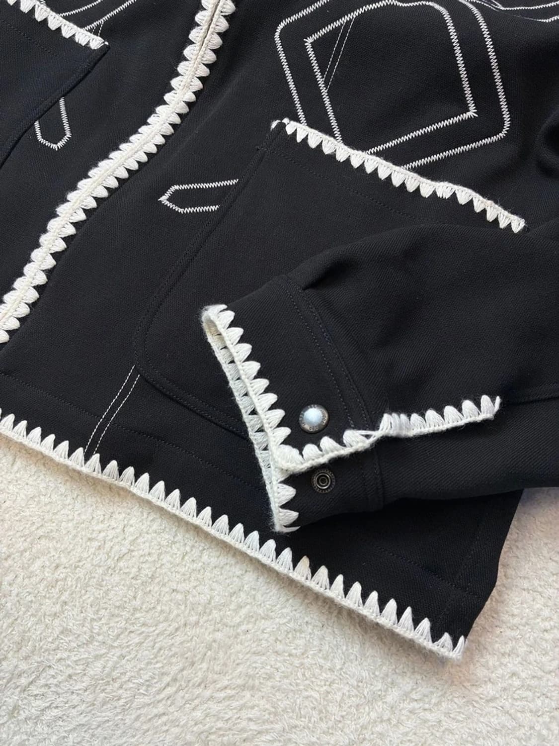 무라 MURRA 패치워크 블루종 자켓 PN5955 상품이미지5