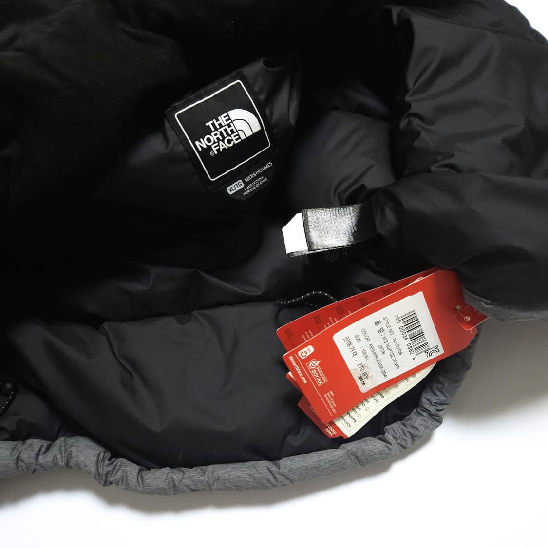 노스페이스 700 눕시 구스다운 패딩 자켓 멜란지그레이 상품이미지7