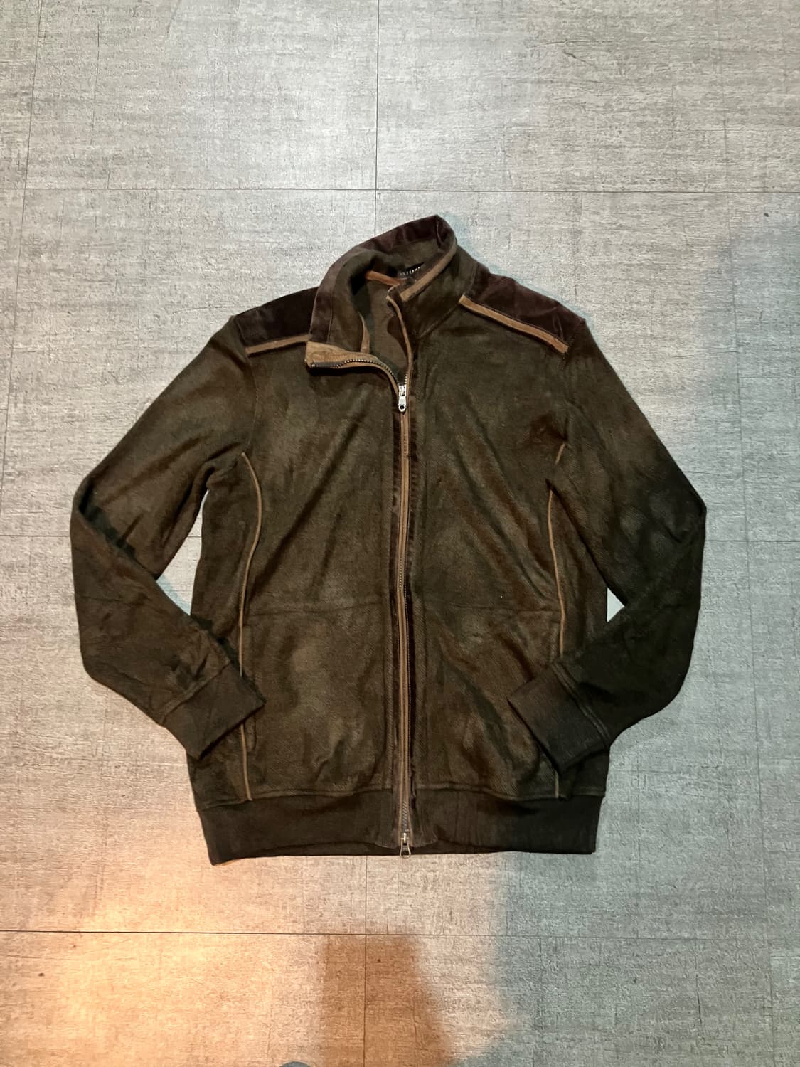 일본빈티지 Intermezzo 올드스쿨보헤미안 골덴견장 집업자켓 상품이미지1