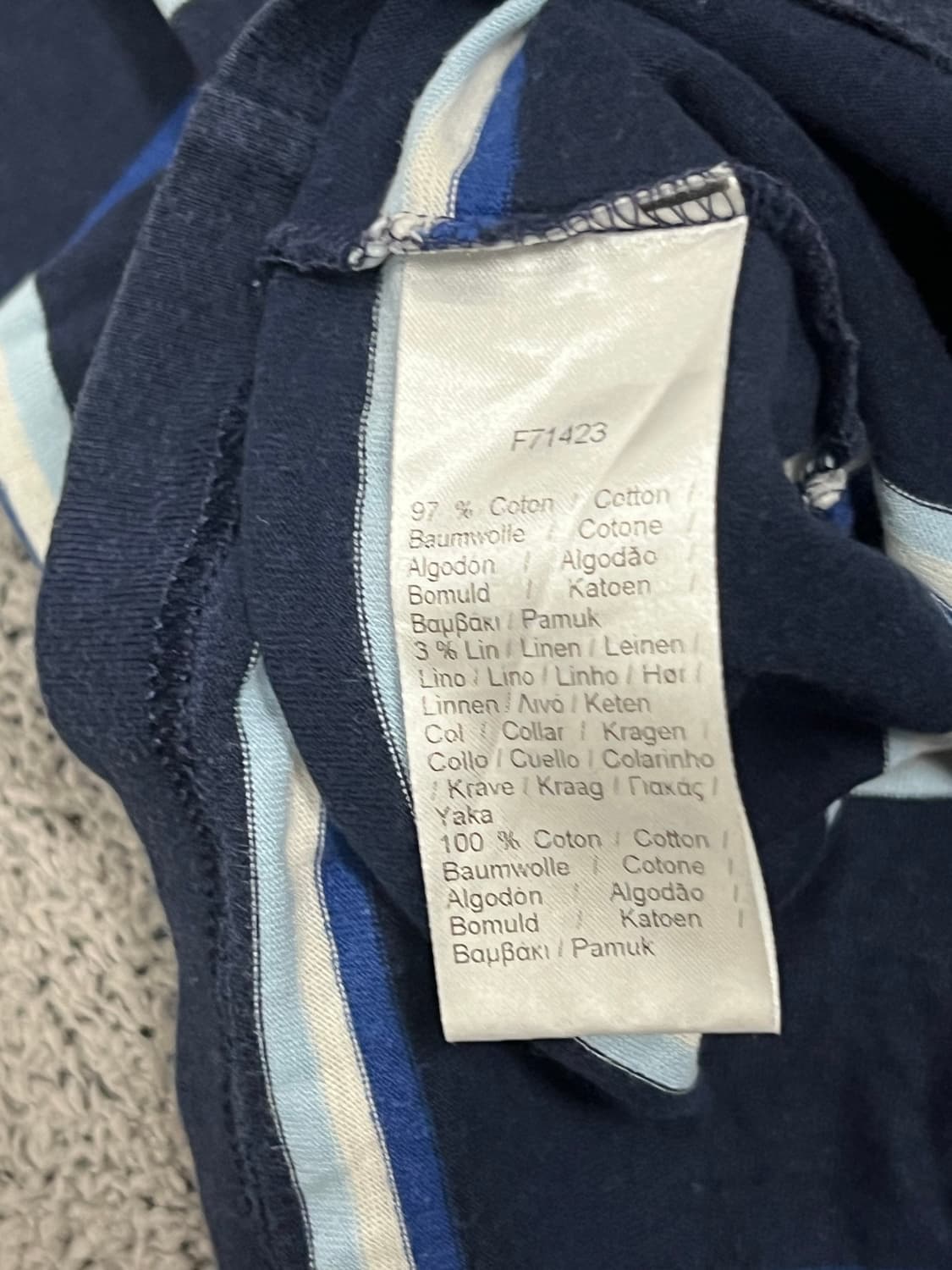 (M) 라코스테 스트라이프 반팔 상품이미지4