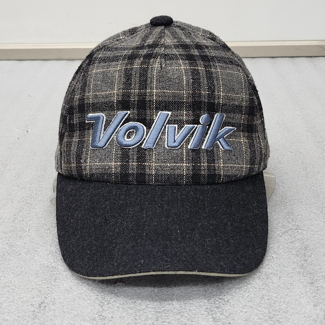 볼빅 정품 골프모자 울50% 체크패턴  프리 상품이미지2