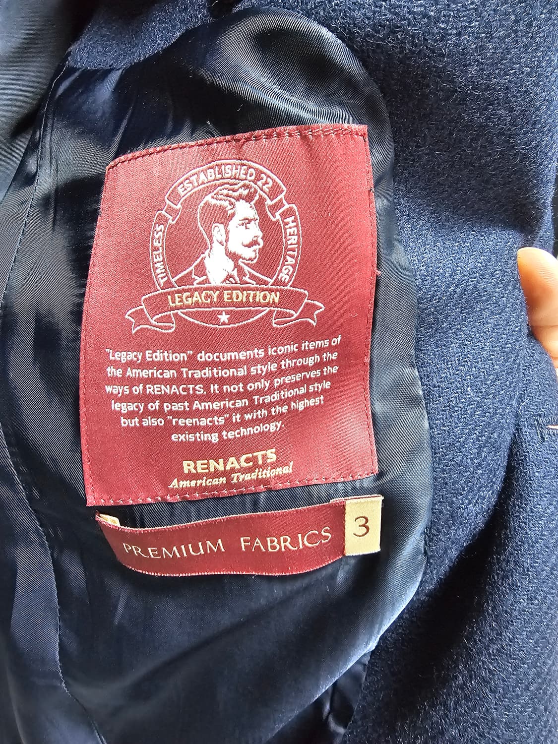 리넥츠 아브라함문 트위드 색컷 블레이저 (네이비) 3 사이즈 상품이미지3