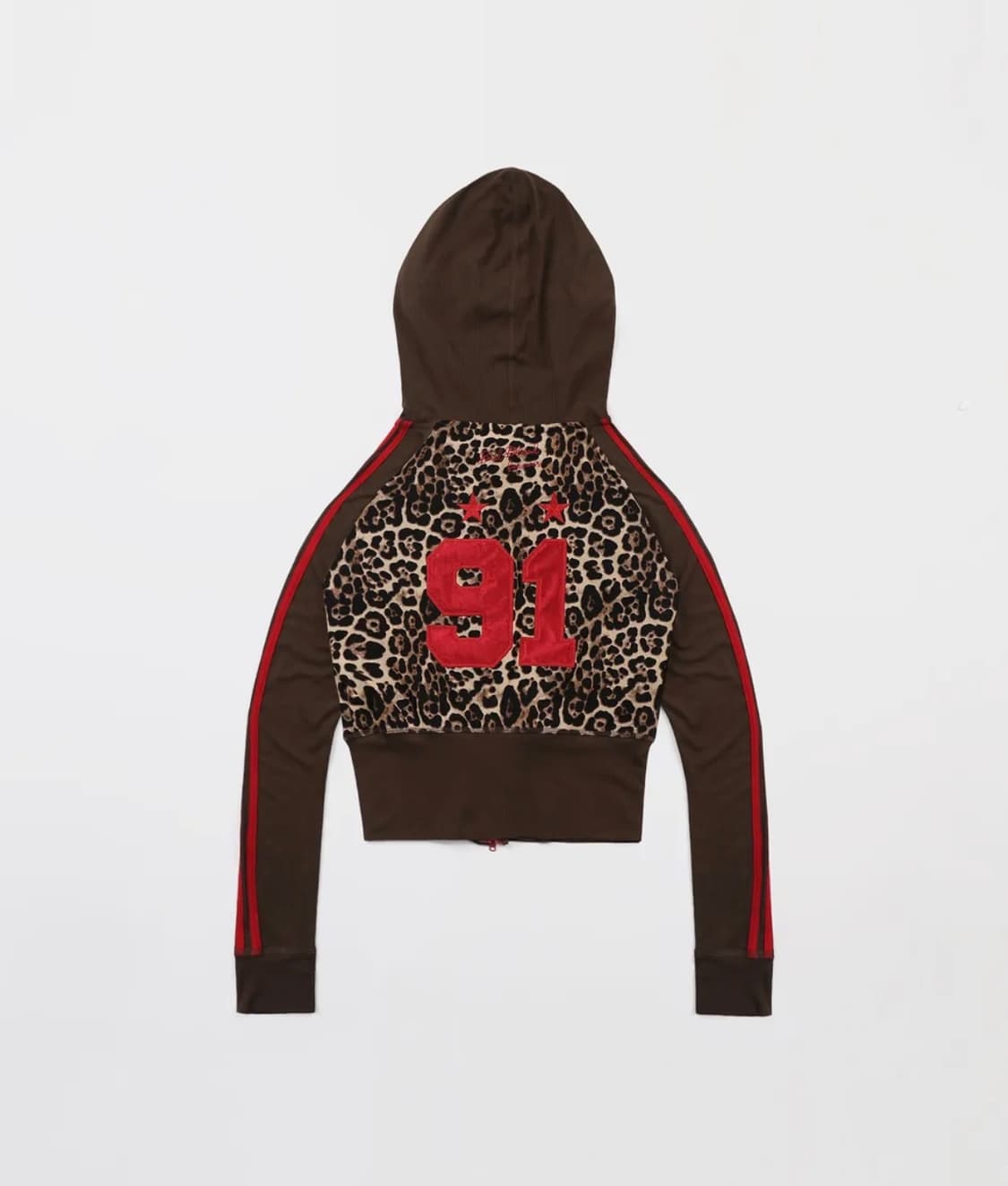 배드블러드 져지 후드 집업 - 레오파드 상품이미지3