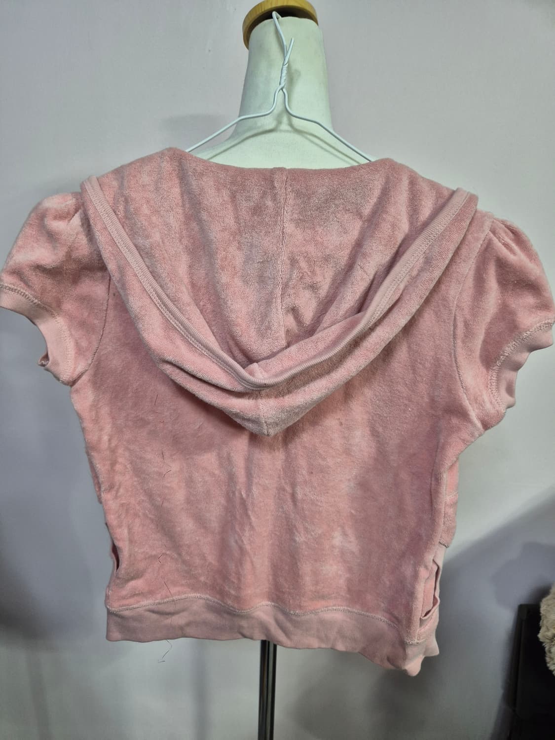 쥬시꾸뛰르 핑크 반팔 츄리닝 세트 상품이미지3