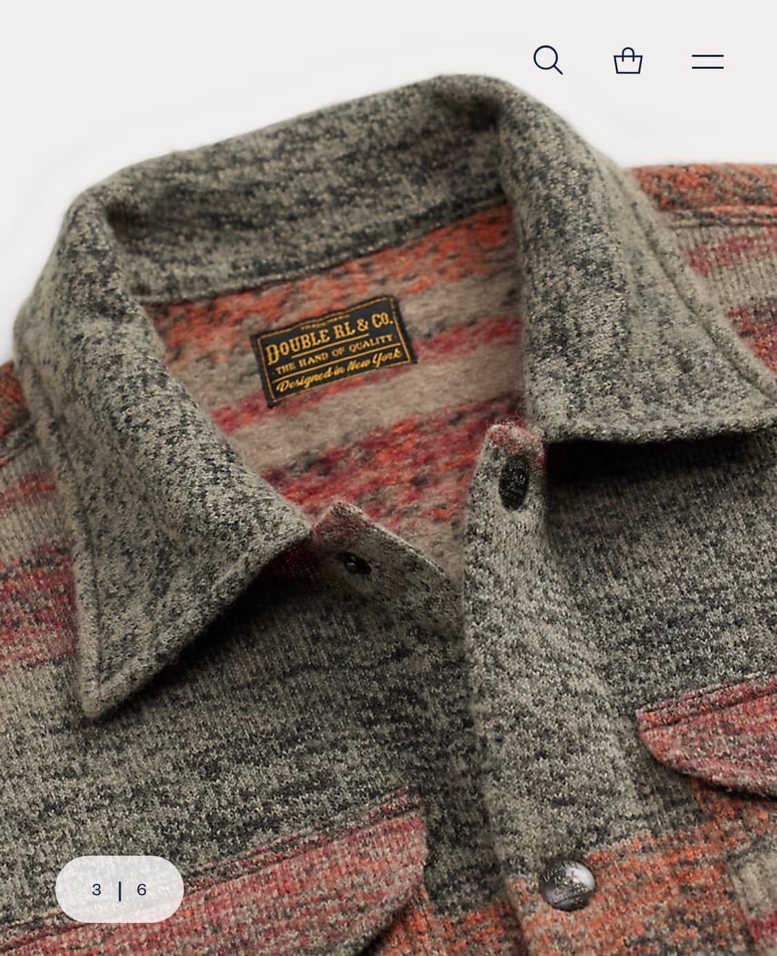 rrl 더블알엘 스트라이프 더블니트 울블렌드 재킷 상품이미지3