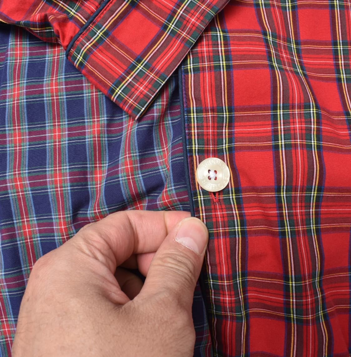 브룩스 브라더스 파자마 체크 셔츠 M 상품이미지5