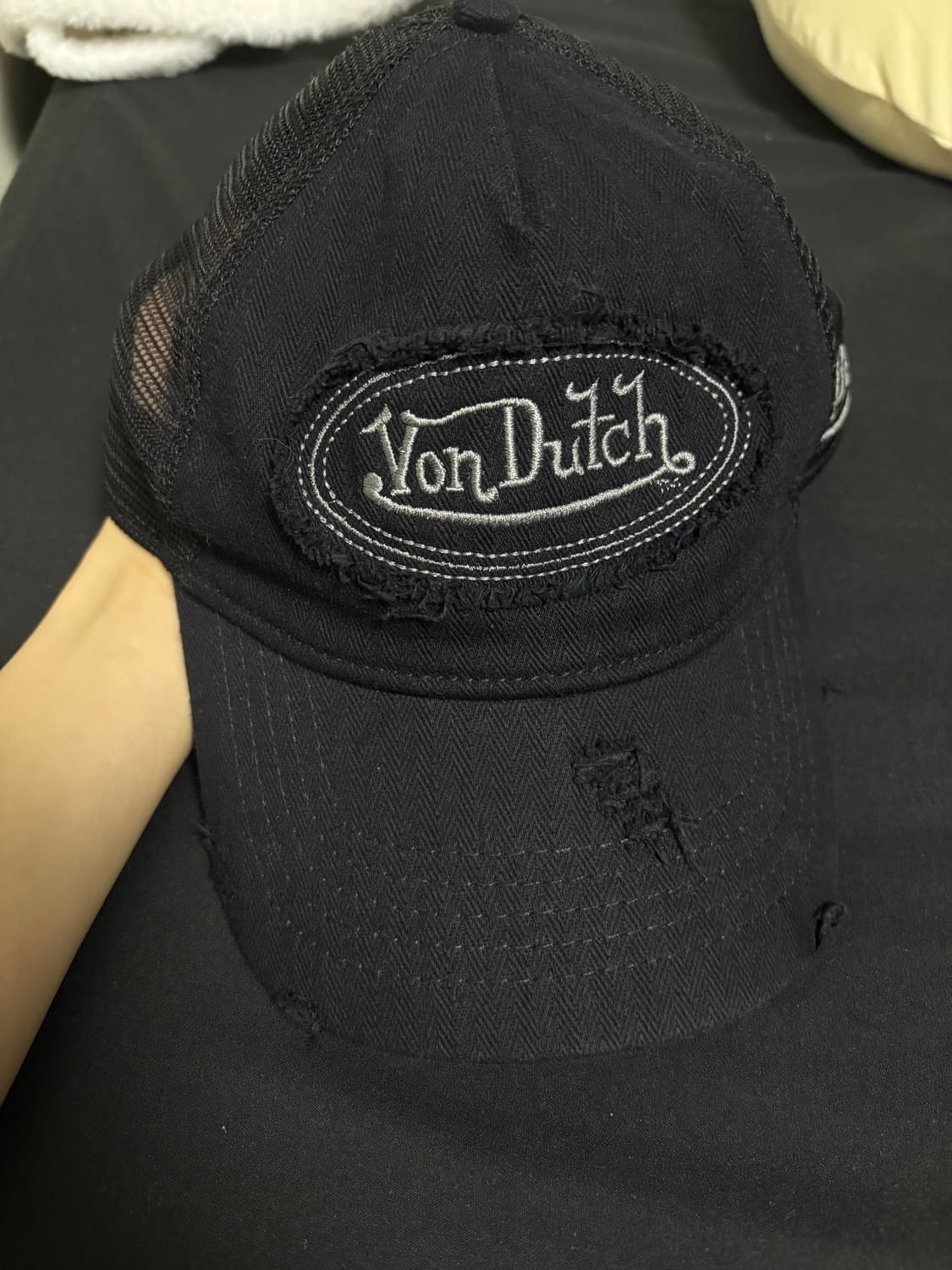 본더치 블랙 메쉬 빈티지 볼캡 상품이미지1