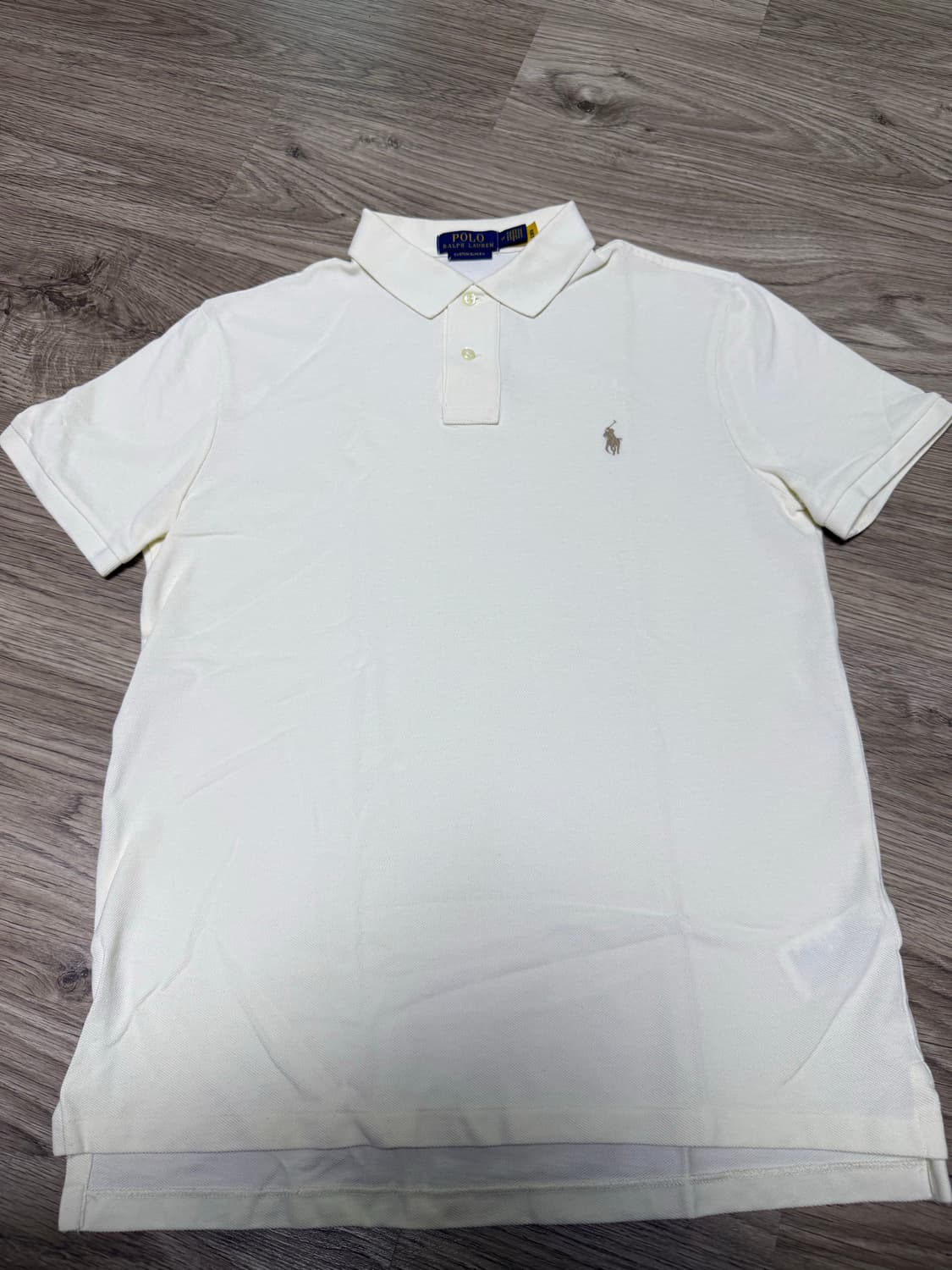 폴로 커스텀슬림핏메시 폴로셔츠 내추럴색상 상품이미지1