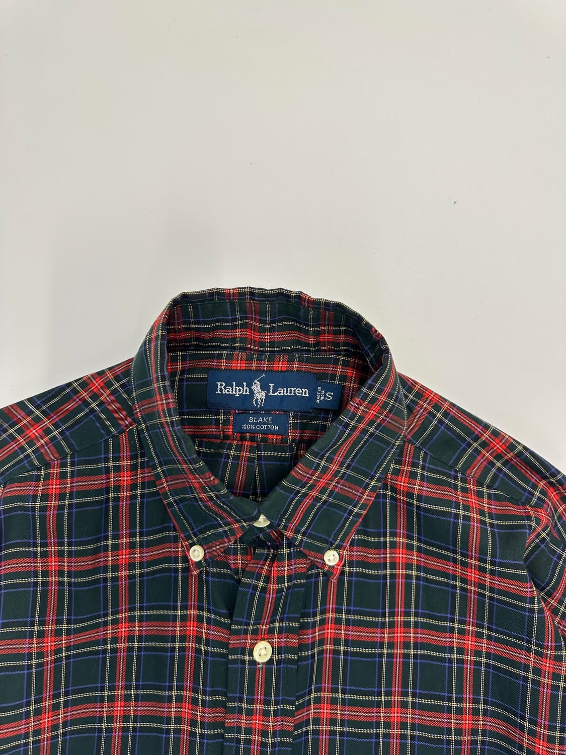 90s 폴로 체크 셔츠 상품이미지3