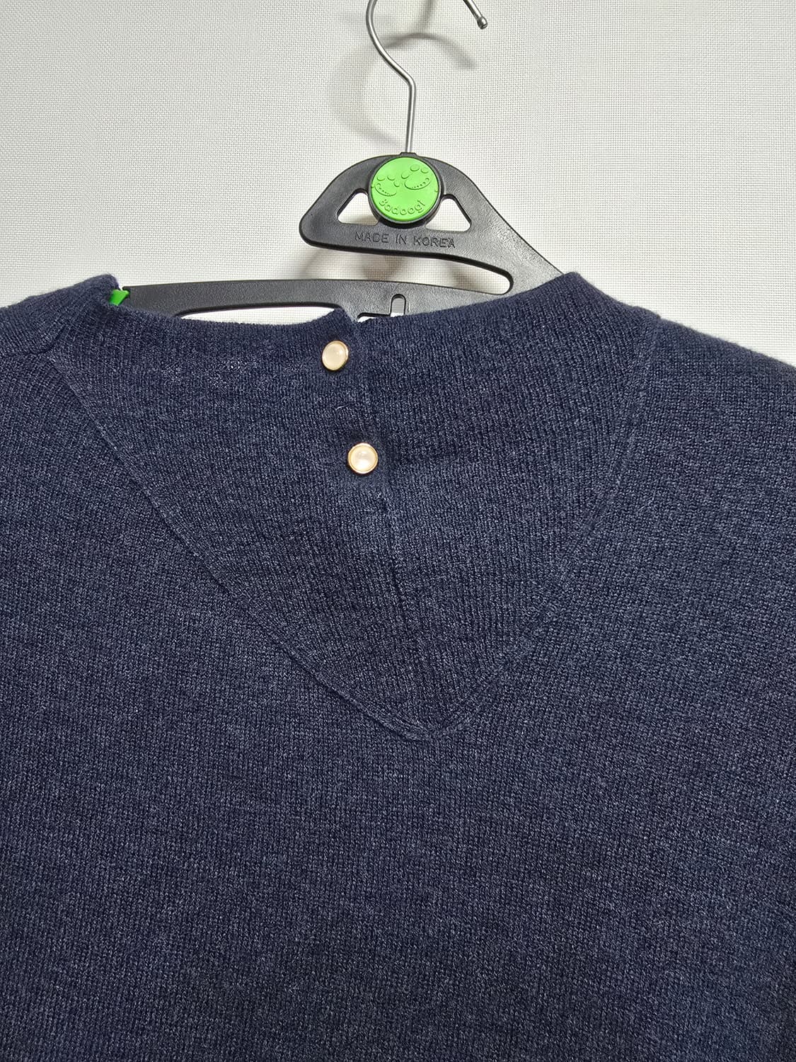 마인 네이비 언발란스 니트 스웨터 상품이미지7