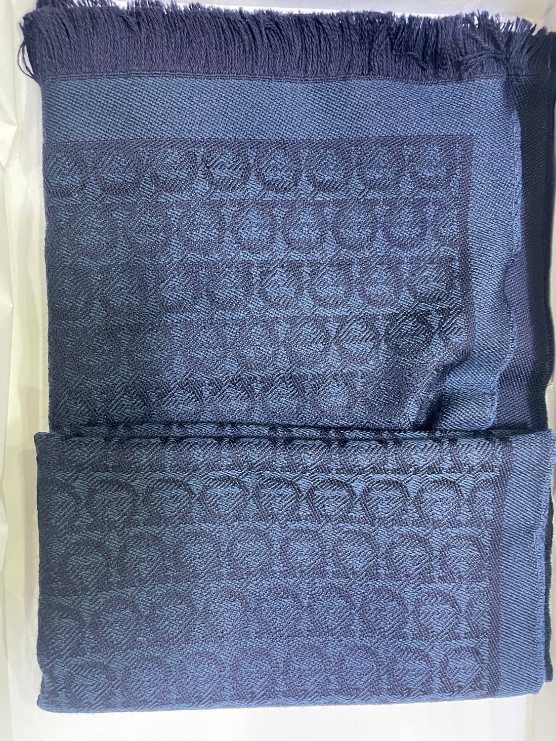 페레가모 머플러 남색 상품이미지3