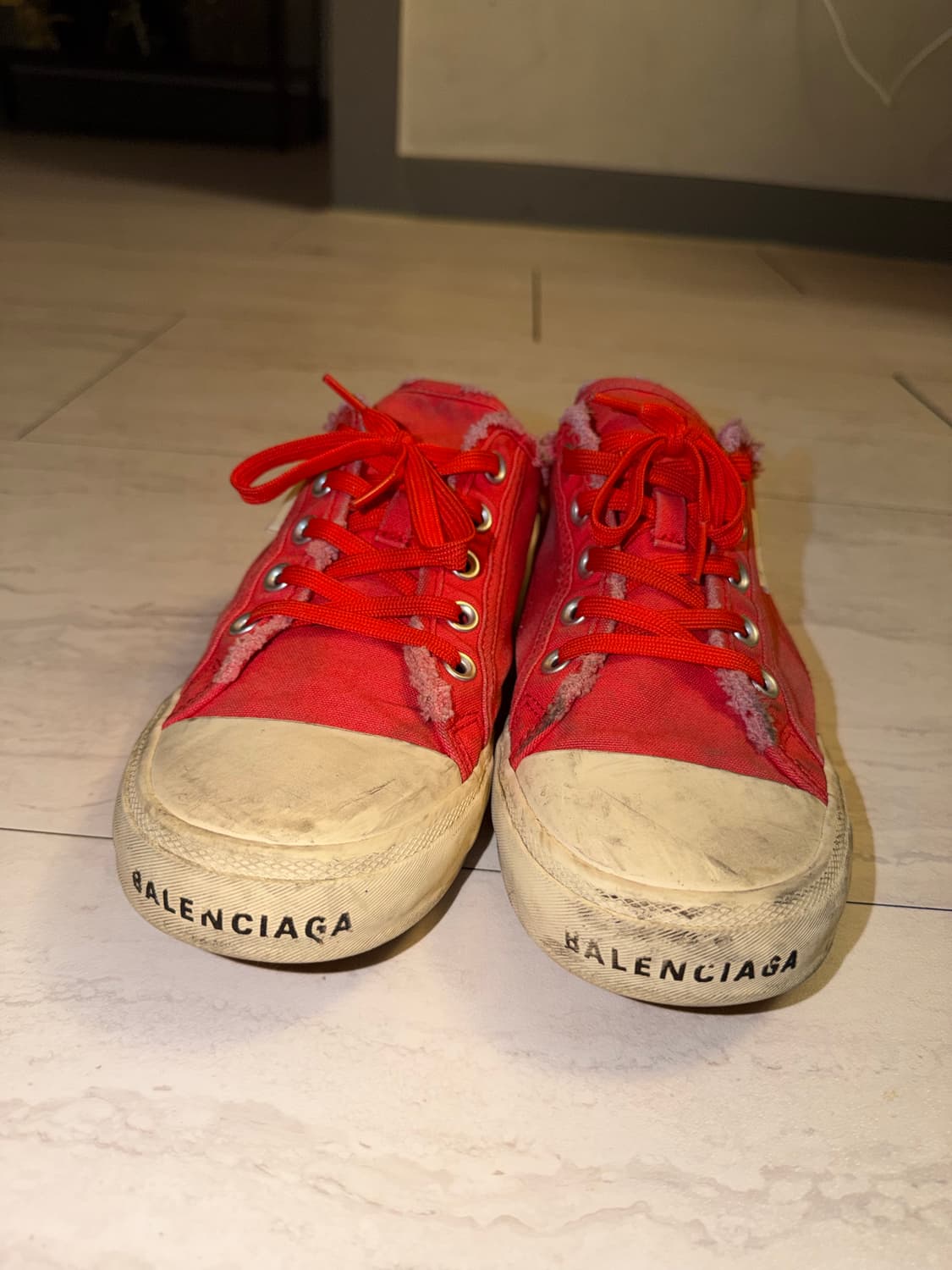 Balenciaga 레드 파리스 뮬 스니커즈 상품이미지3