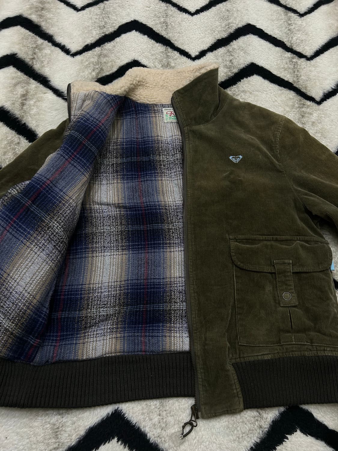 [M]Roxy 90s 코듀로이 자켓/카키 상품이미지4