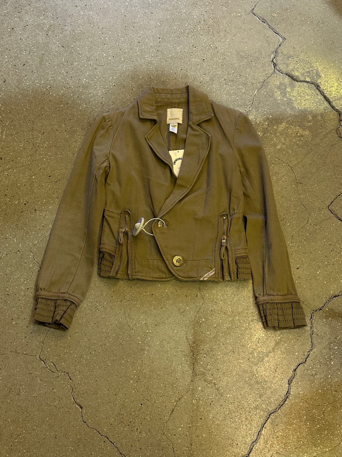 DIESEL 디젤 Y2K 카키베이지 자켓 상품이미지7