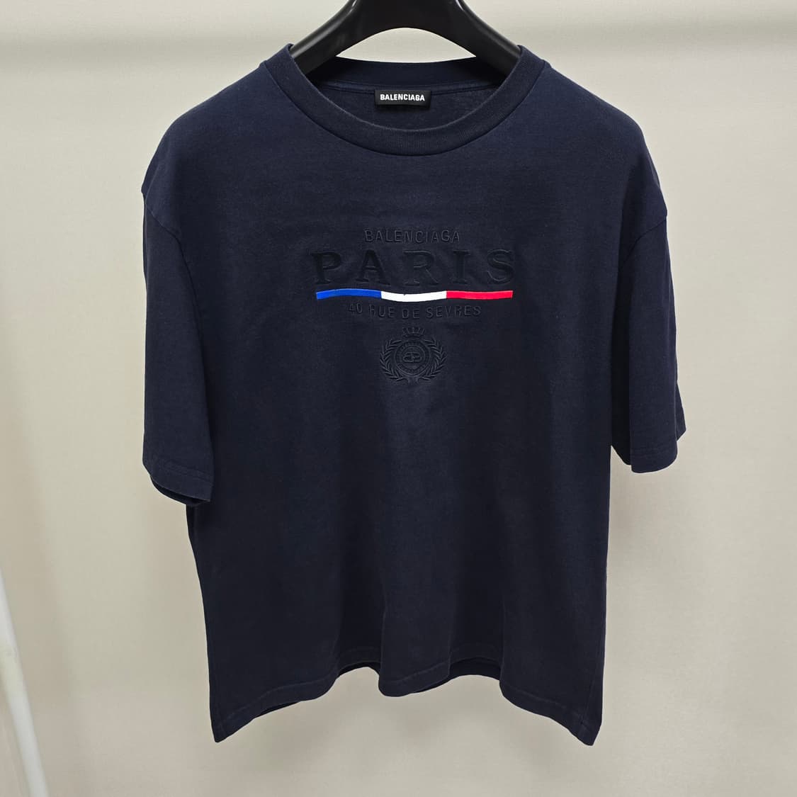 발렌시아가 파리스 로고 반팔 티셔츠 m사이즈 100 105 판매 상품이미지1