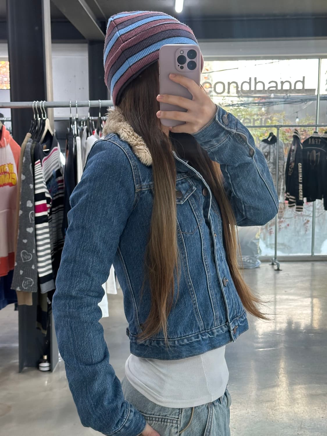 아베크롬비 양털 퍼 데님자켓 상품이미지2