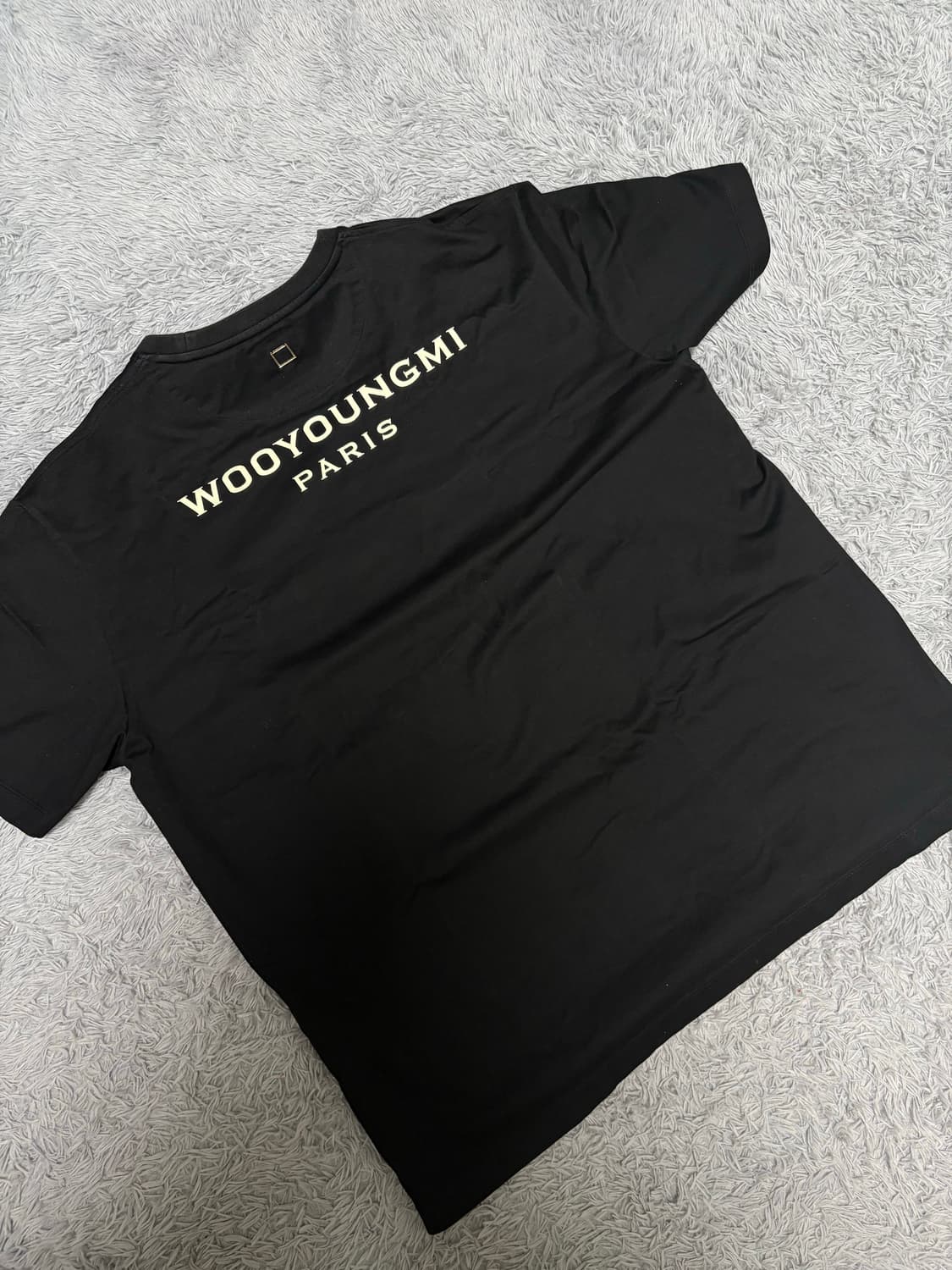 우영미 자수 백로고 반팔티 상품이미지1