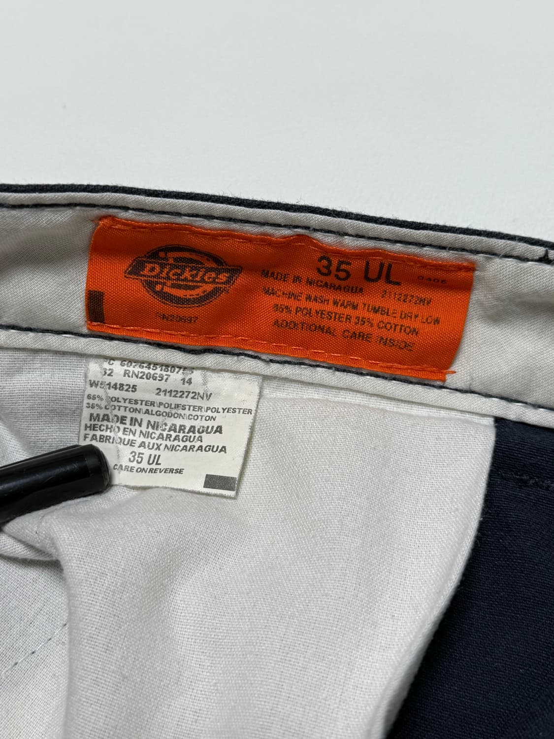 디키즈 코튼 워크팬츠 다크네이비 35x32 상품이미지5