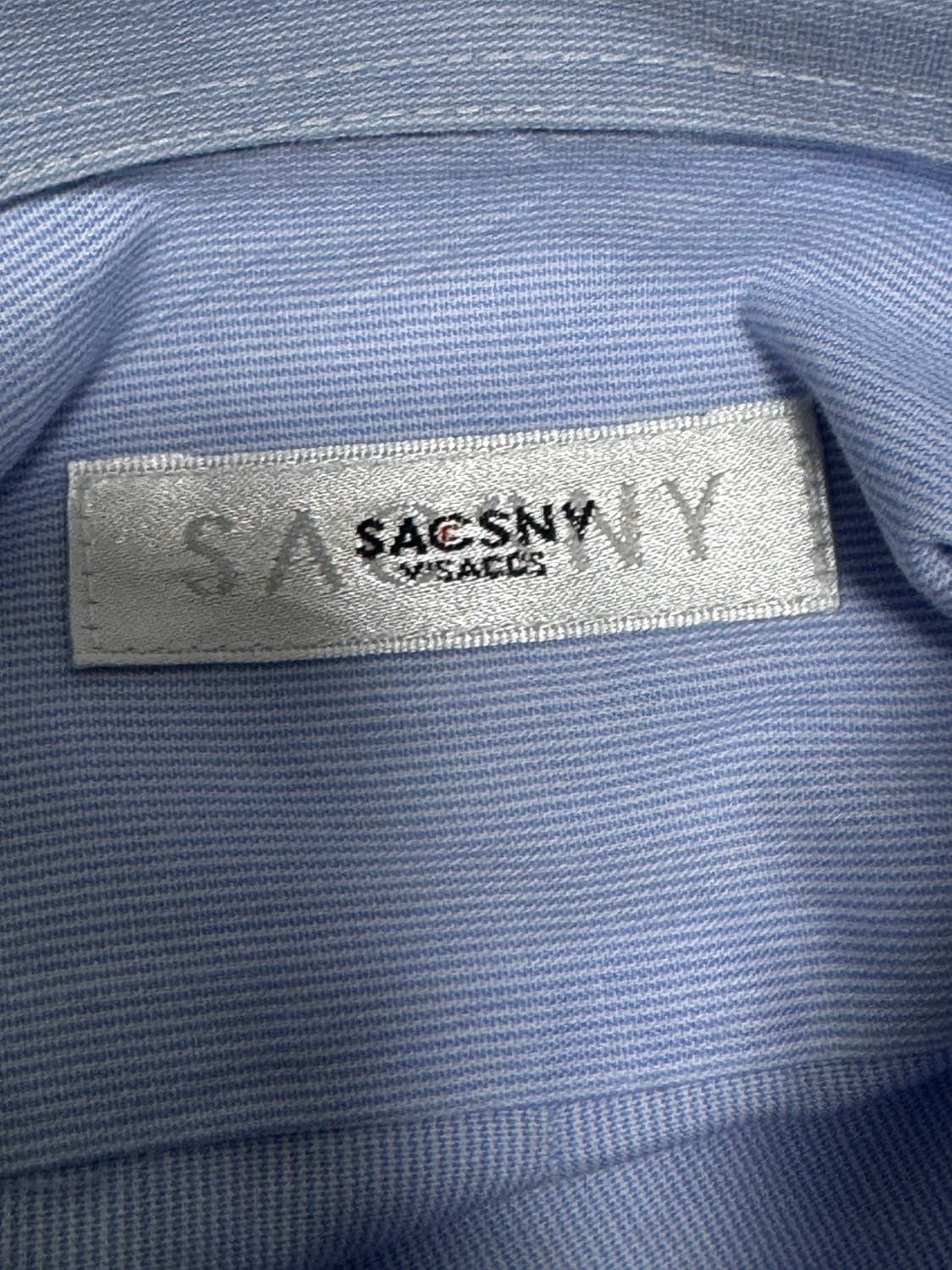 Saccsny(삭스니) 마이크로 체크 숏 슬리브 버튼다운 셔츠 상품이미지3