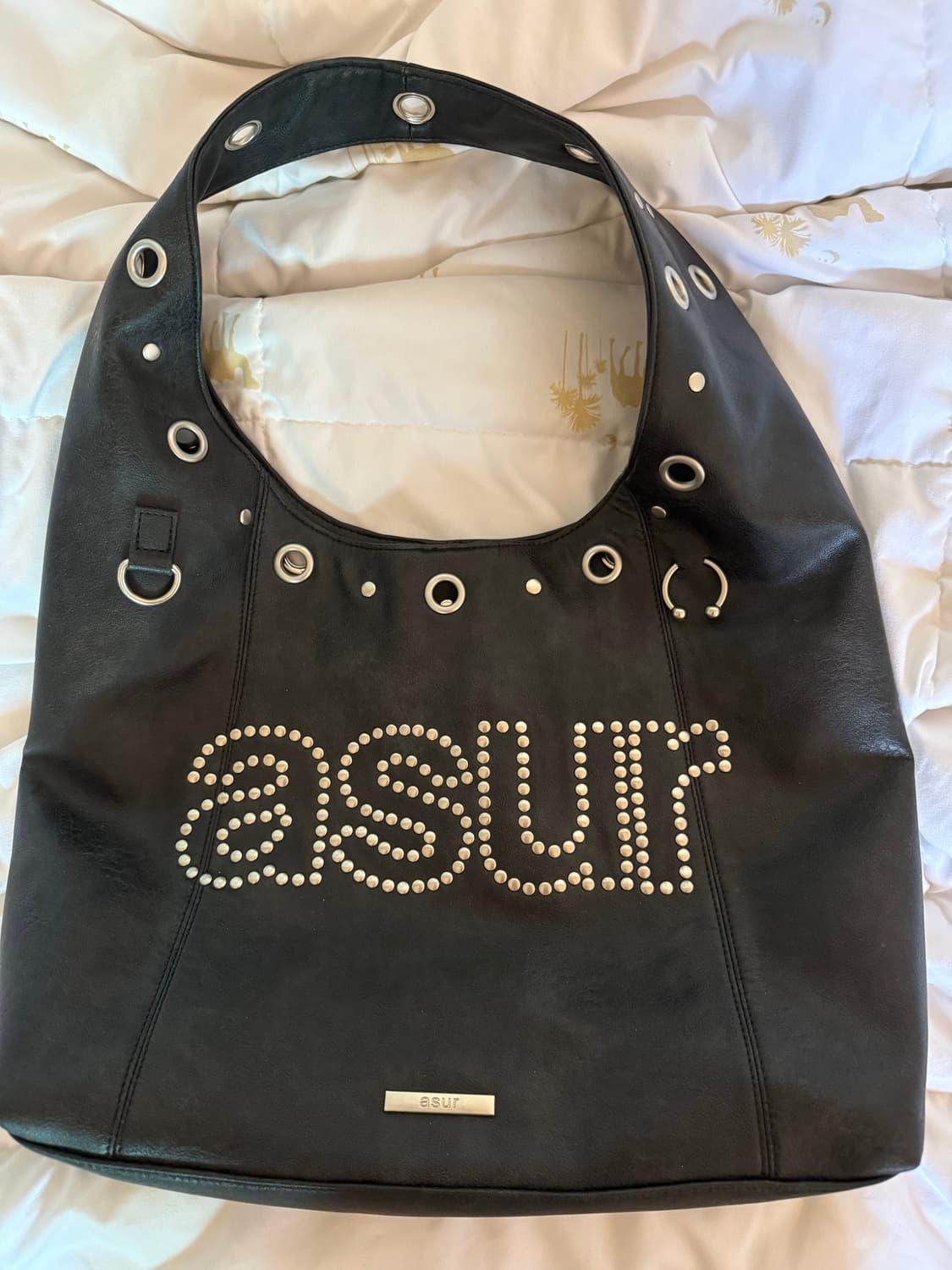 Asur 애즈유아 크래시 아일렛 숄더백 블랙 상품이미지1